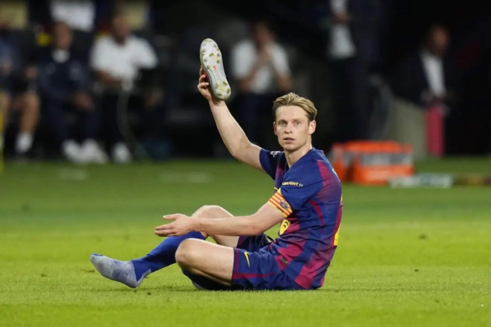 De Jong, durant un partido con el Barcelona