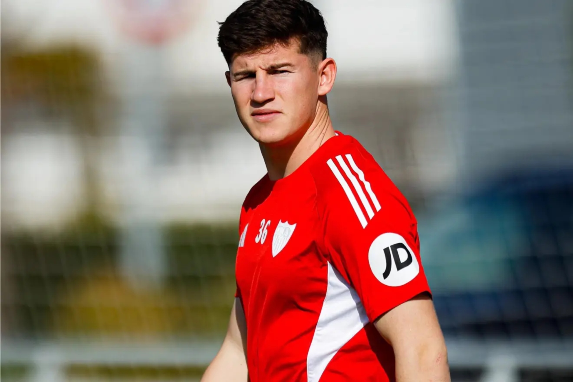 Oso, jugador del Sevilla