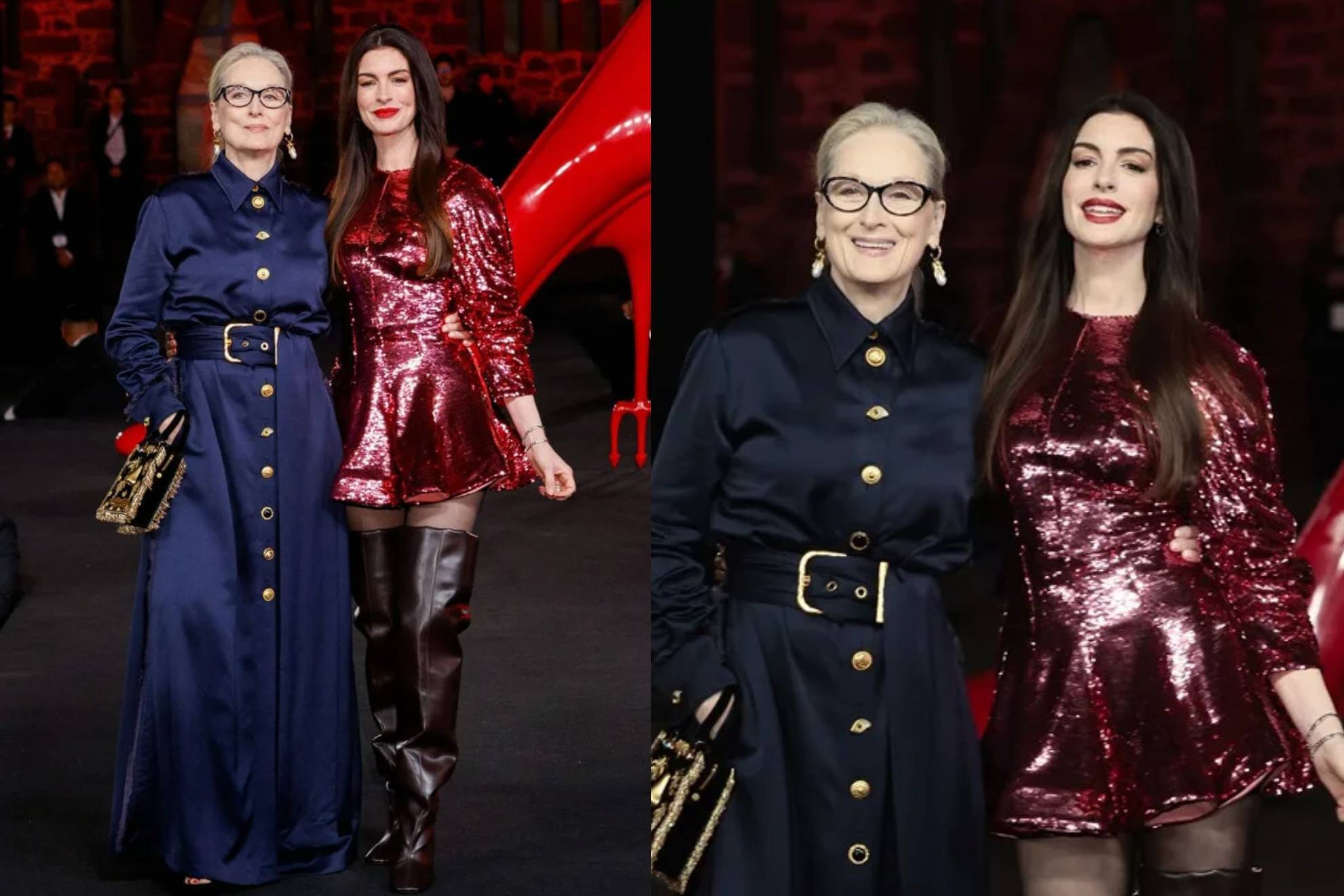 Anne Hathaway y Meryl Streep bailan cumbia y las declaran mexicanas en la premier de El Diablo viste a la moda 2