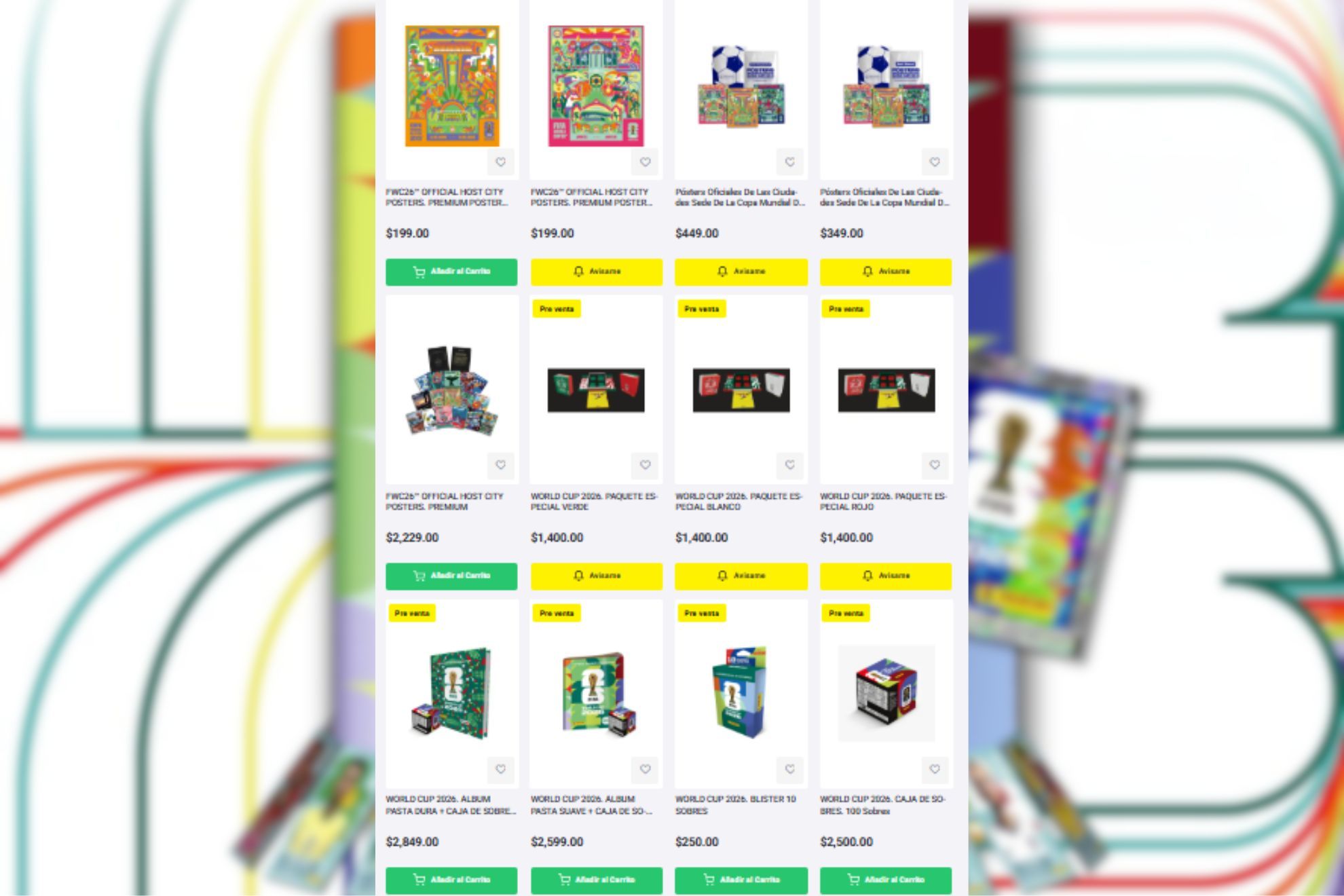 ¿Cuánto costarán los sobres del álbum Panini del Mundial 2026 en México?