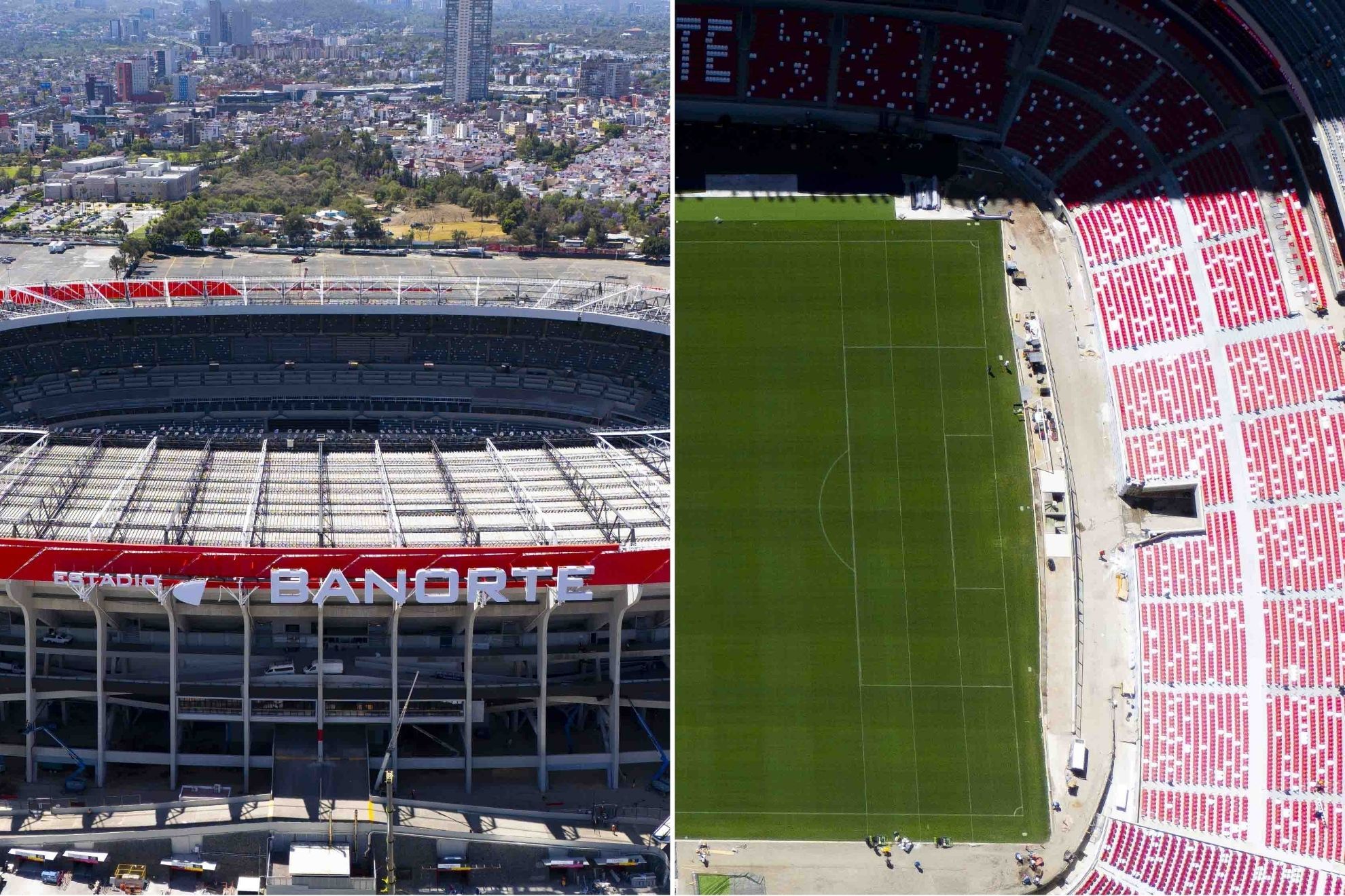 Retiran butacas nuevas del Estadio Azteca y sigue la remodelaci�n para el Mundial 2026