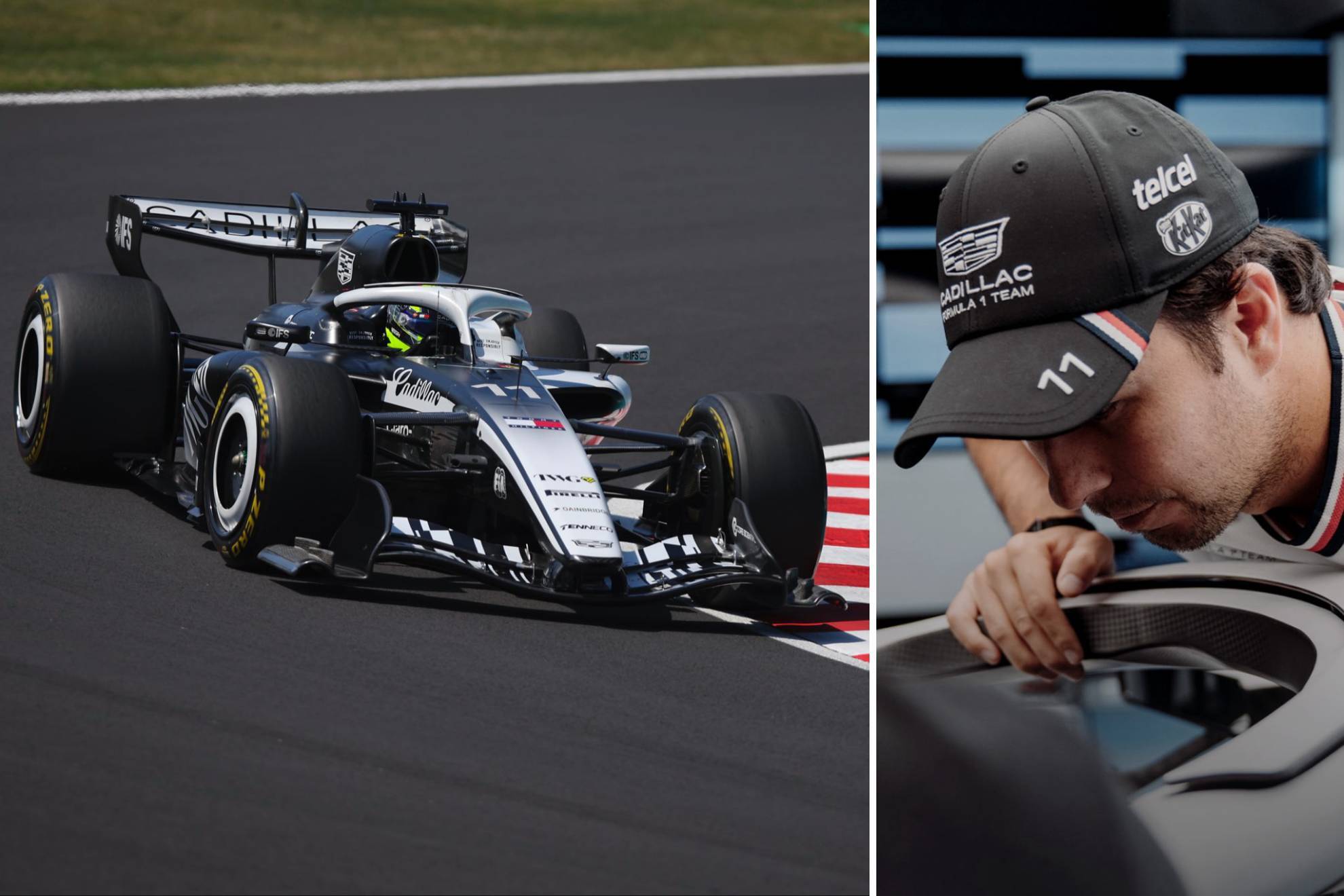 Sergio Checo P�rez y su monoplaza #11 de Cadillac Racing Team |