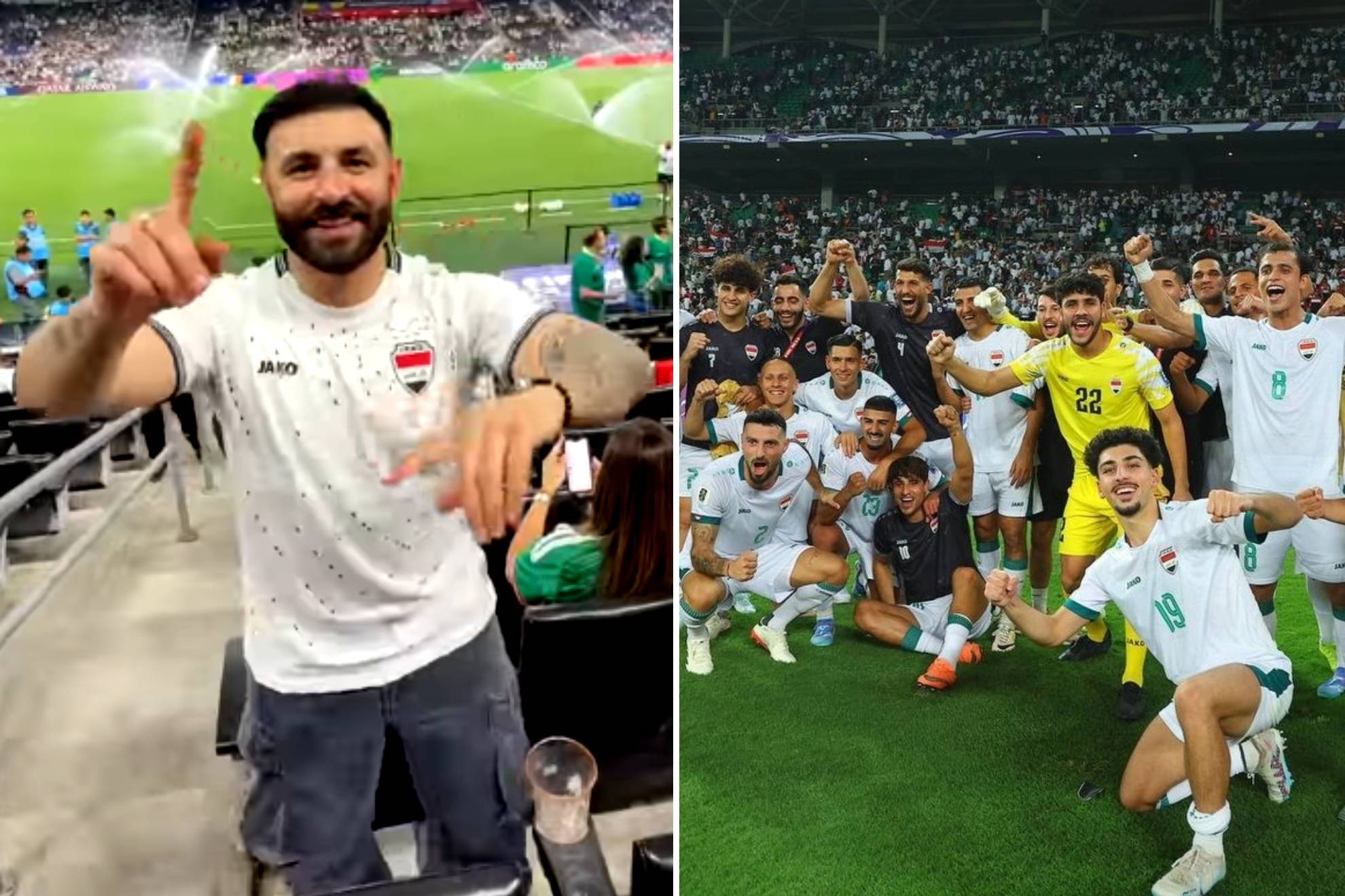 Ahmed Husam en el estadio BBVA en el partido Irak vs Bolivia |