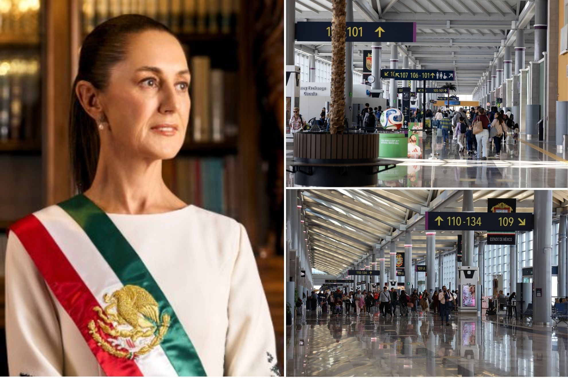 �IA o realidad? Claudia Sheinbaum presume un AIFA lleno por vacaciones de Semana Santa