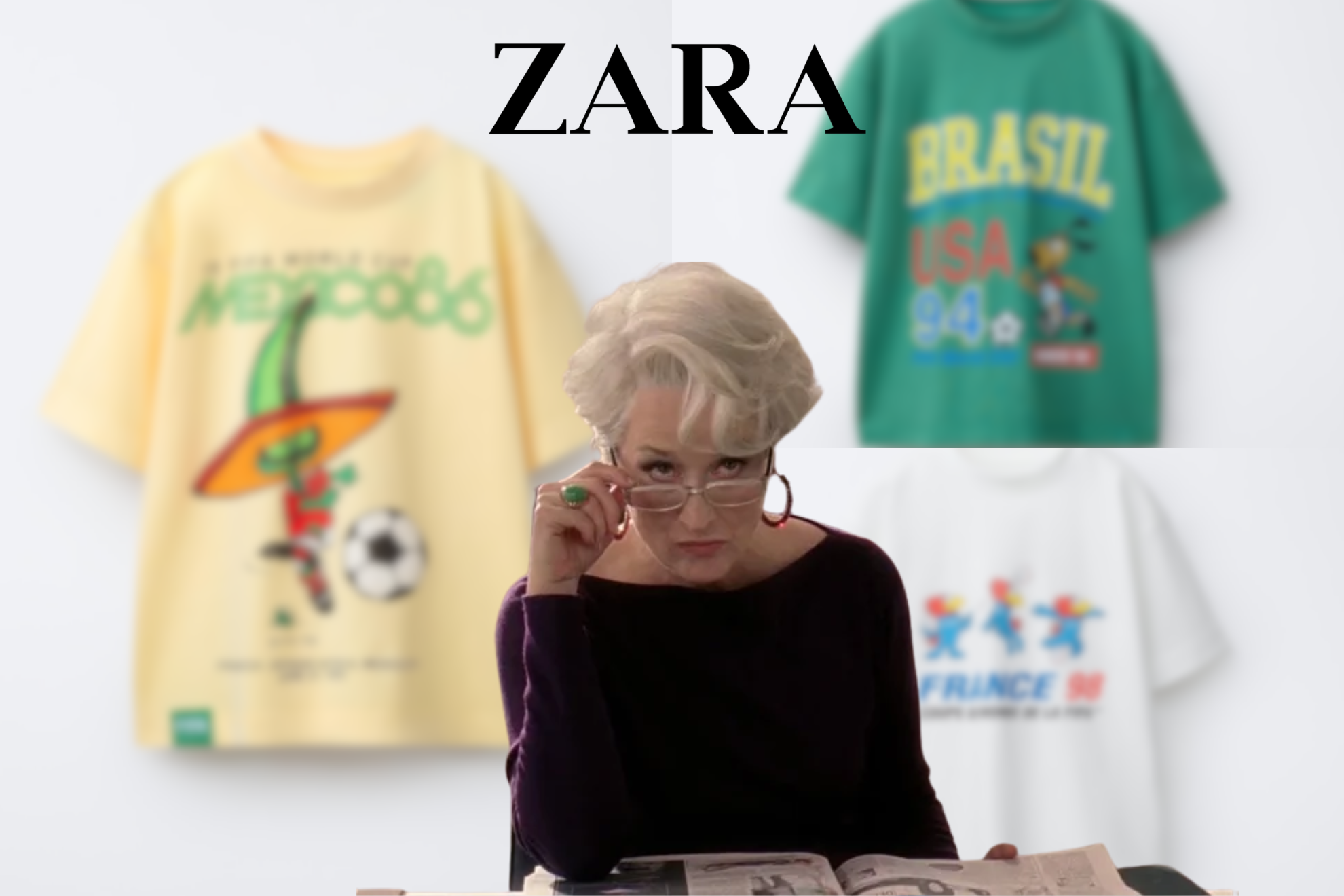 Zara lanza colecci�n retro de Mundiales: Comete tremendo error en la de M�xico 86