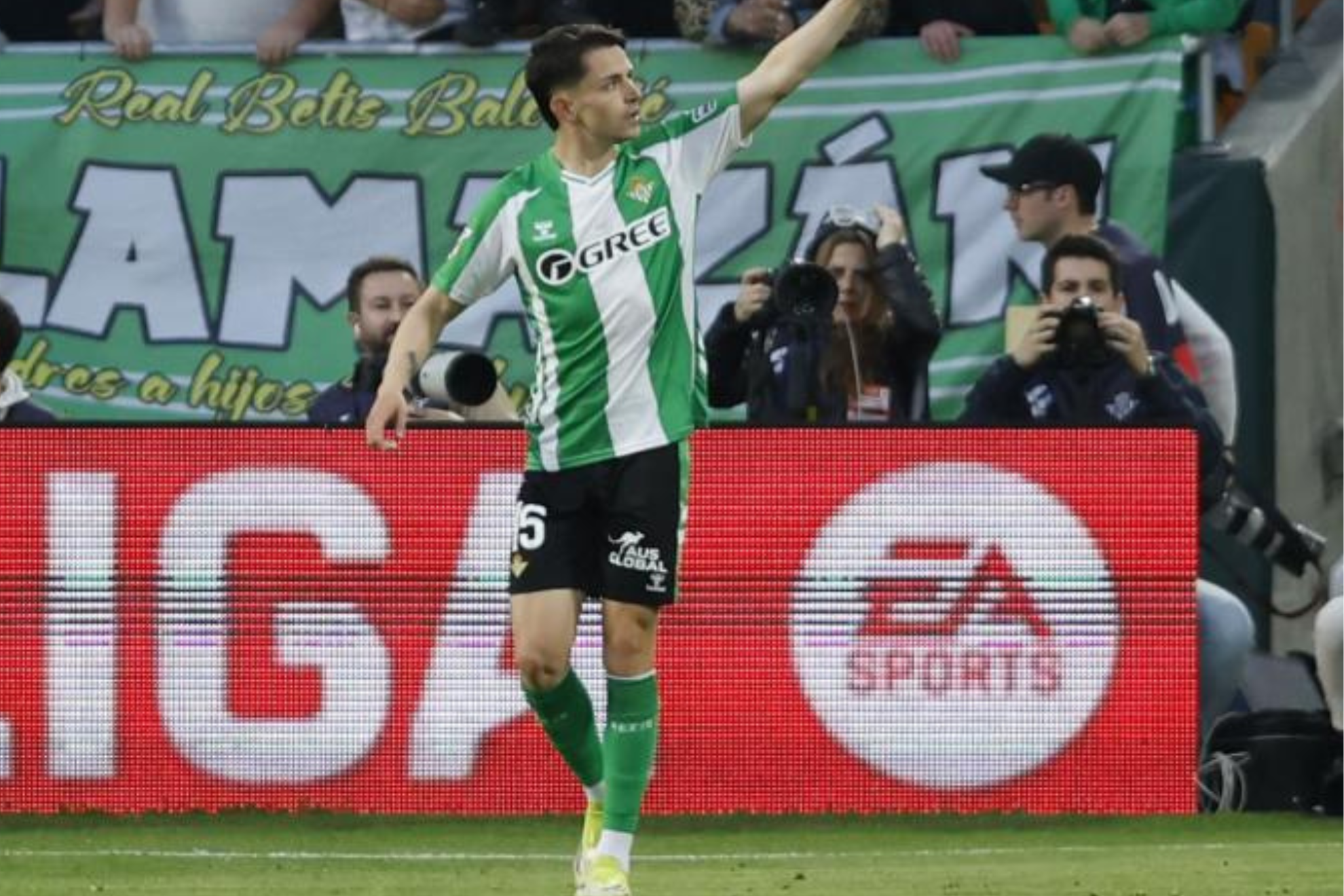 Fidalgo, durante un partido con el Betis.