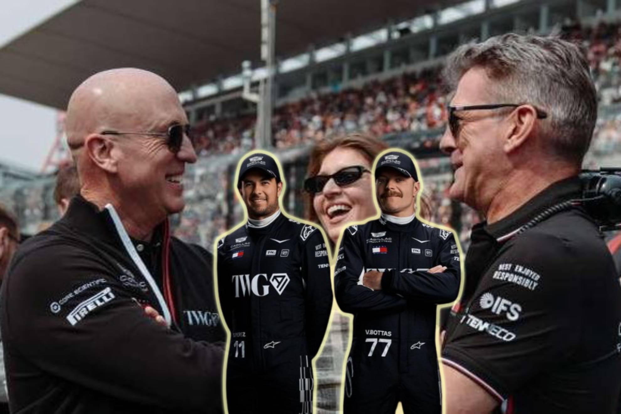 Sergio P�rez Valtteri Bottas Cadillac F1 Graeme Lowdon Dan Towriss