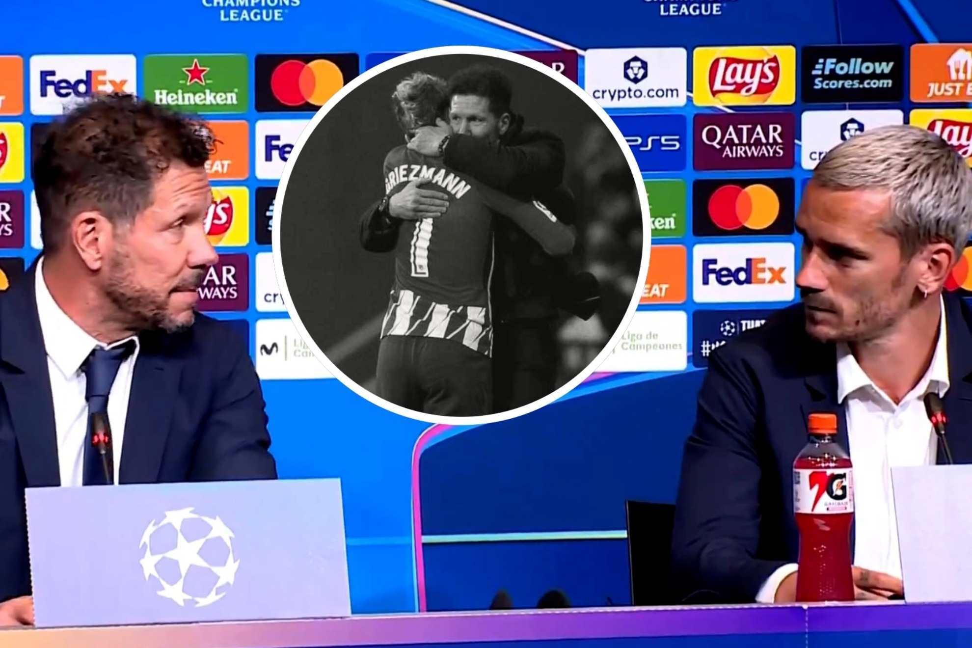 Atl�tico de Madrid vive un momento hist�rico en conferencia de Simeone y Griezmann