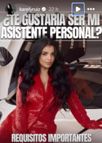 Karely Ru�z anuncia que necesita asistente personal