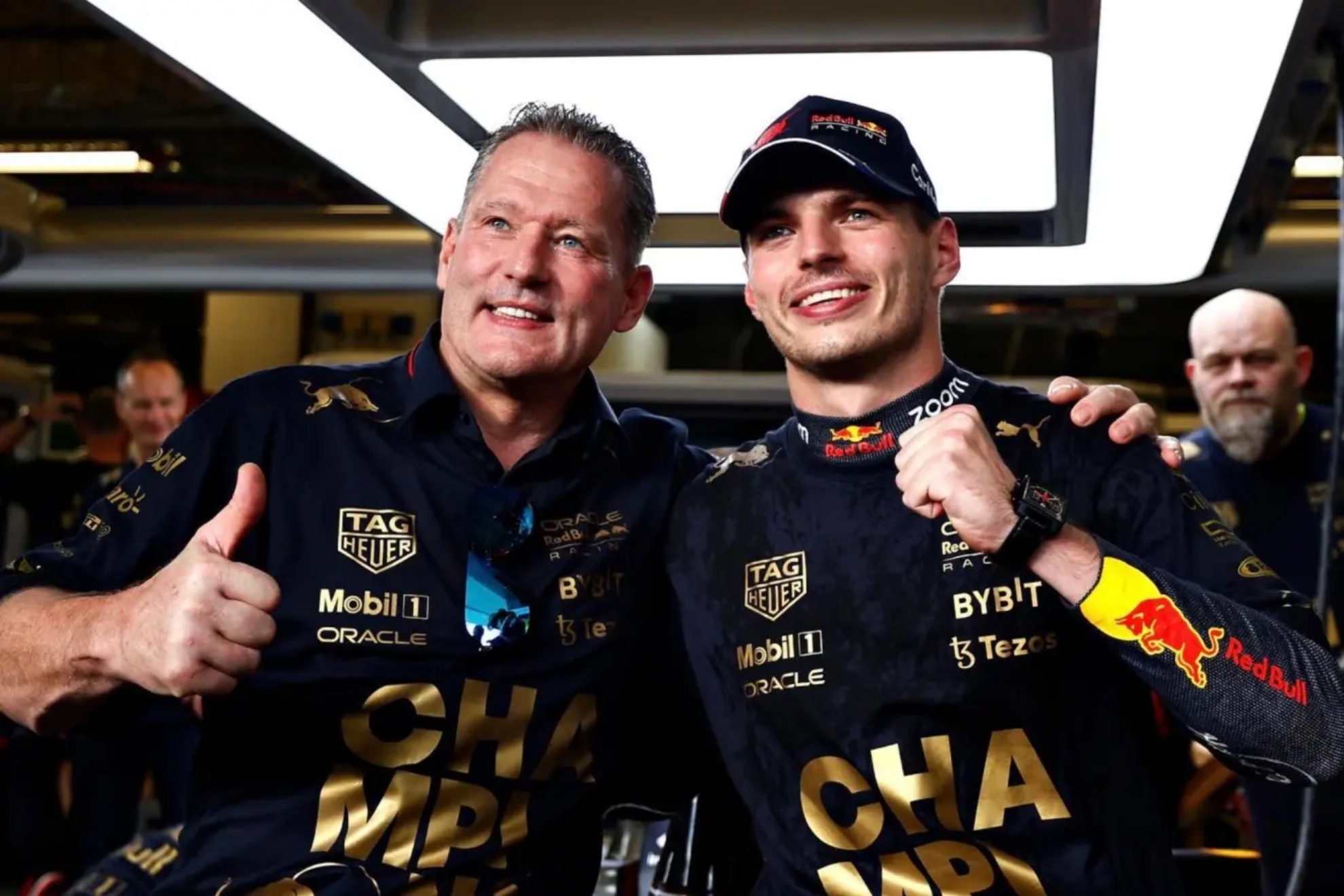 Jos y Max Verstappen