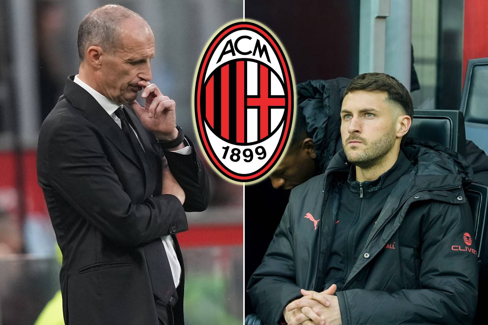 Santiago Gim�nez Massimiliano Allegri AC Milan