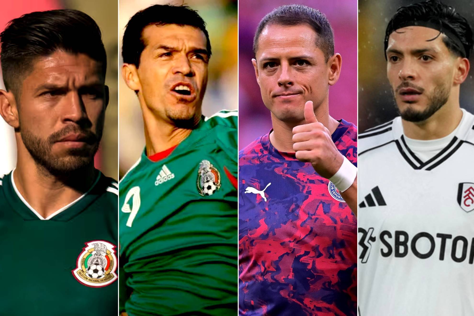 Oribe Peralta / Jared Borgetti / Chicharito Hern�ndez / Ra�l Jim�nez |