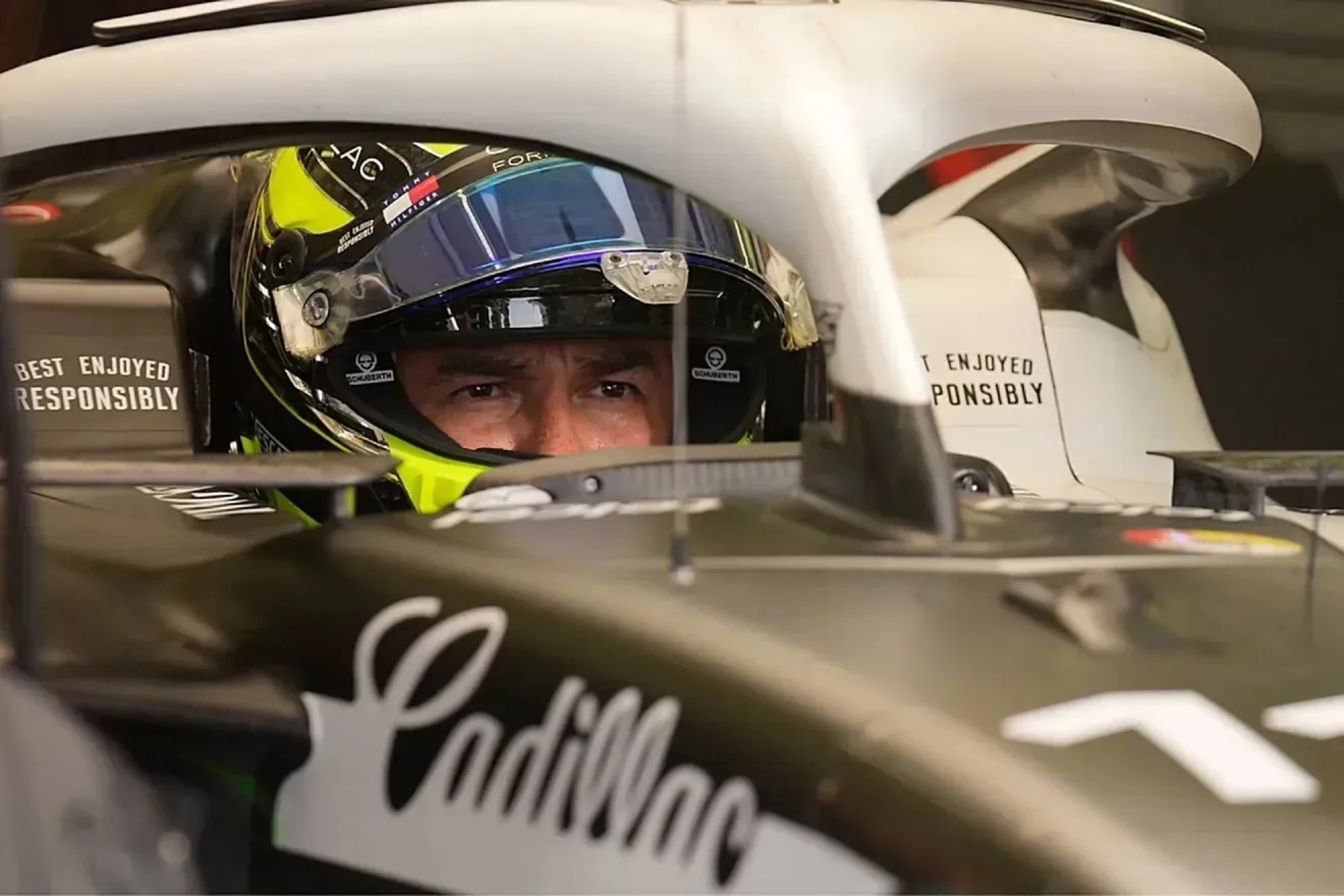 Checo P�rez, en su Cadillac