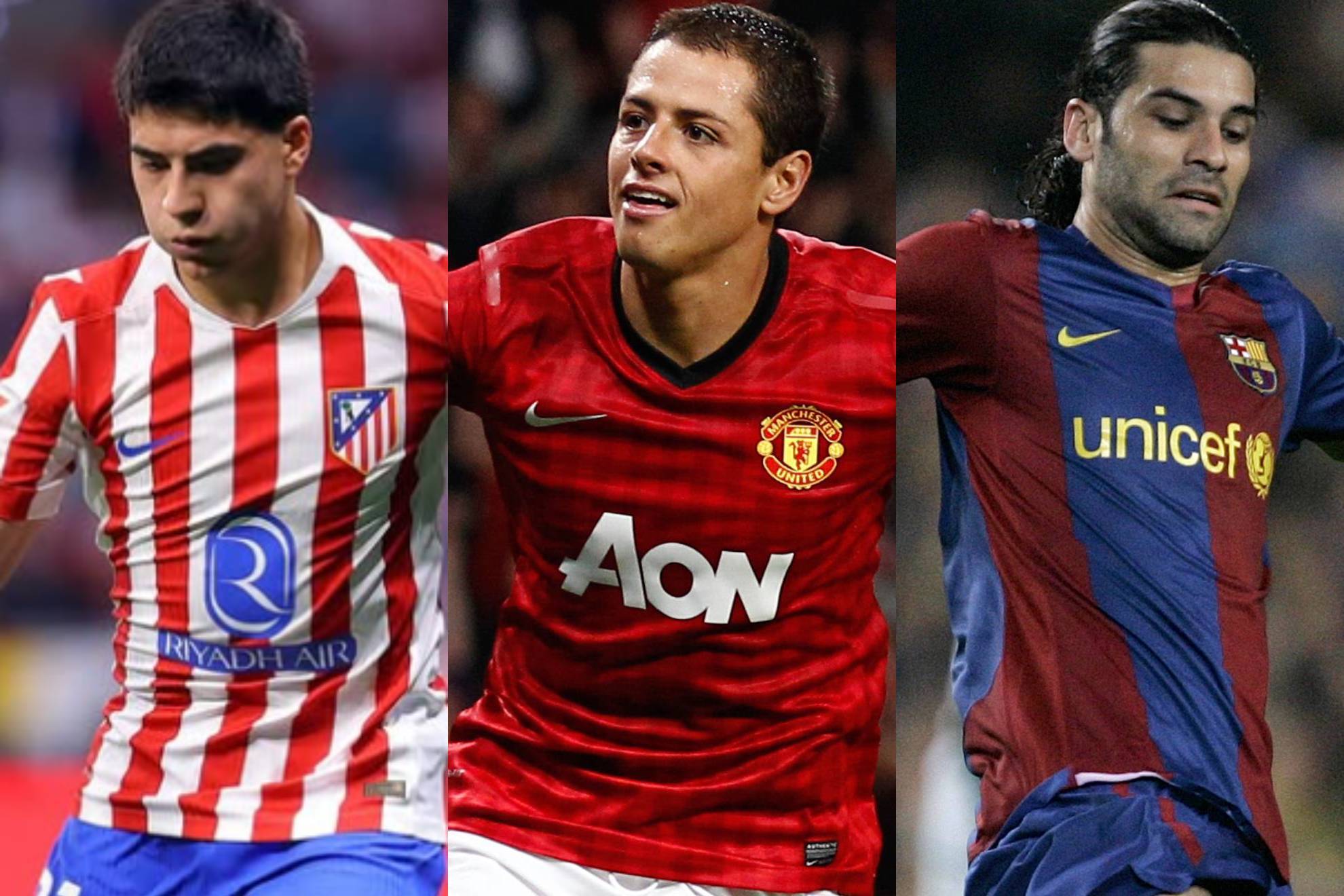 Obed Vargas, Javier Hern�ndez y Rafael M�rquez.