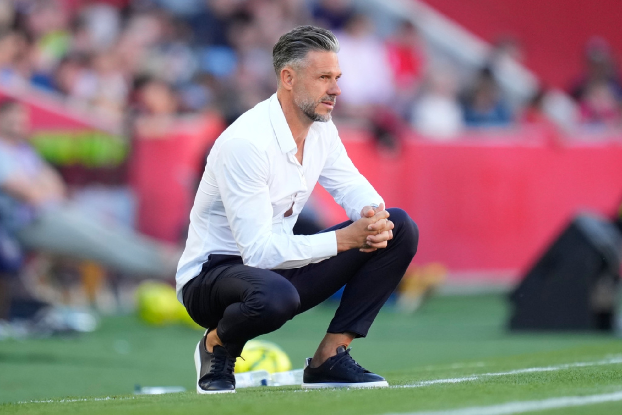 Demichelis, durante un partido con el Mallorca.