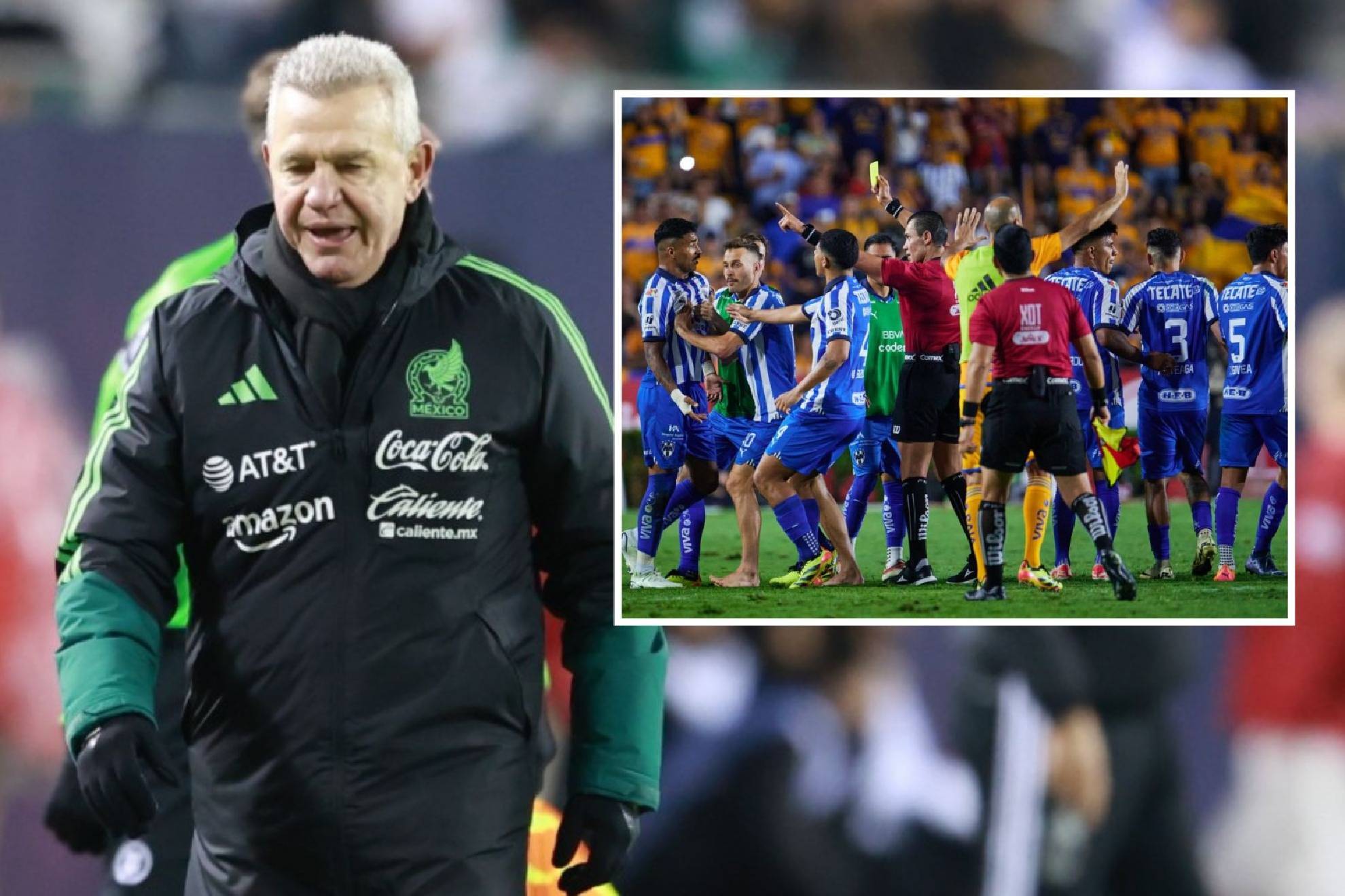 Javier Aguirre & plantel Rayados