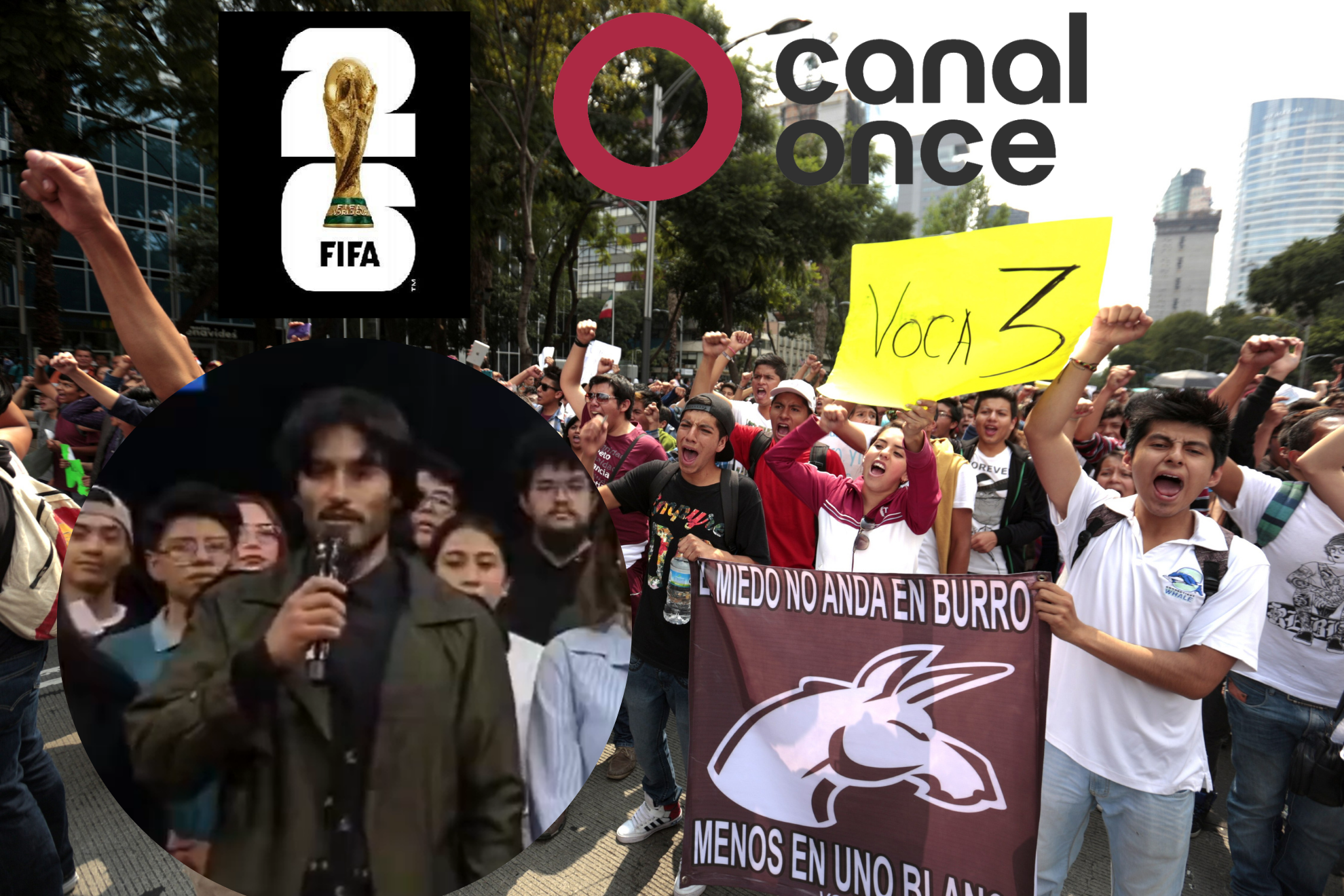 Estudiantes del IPN interrumpen se�al de Canal 11 y amenazan con impedir el Mundial 2026