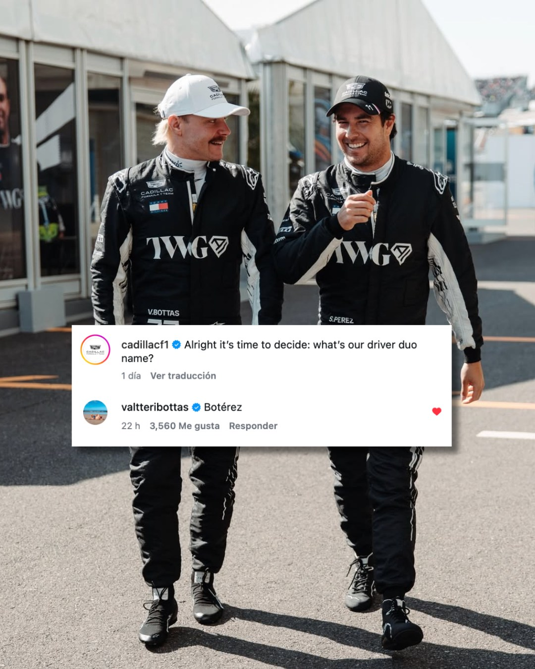 La respuesta de Valtteri Bottas de c�mo se llama la dupla con Checo P�rez