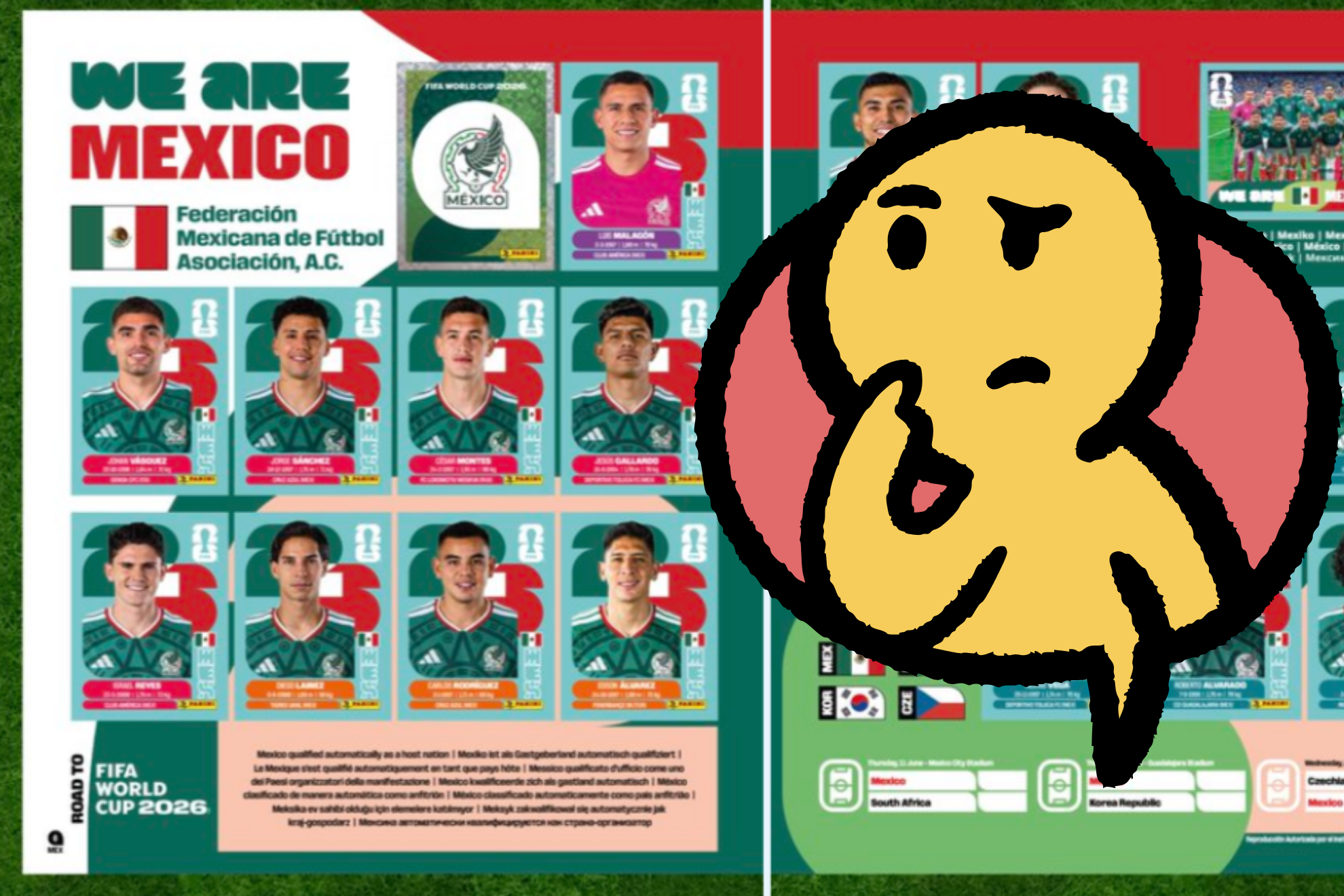 Panini revela a jugadores de M�xico en �lbum del Mundial 2026 y lo hace con m�ltiples errores