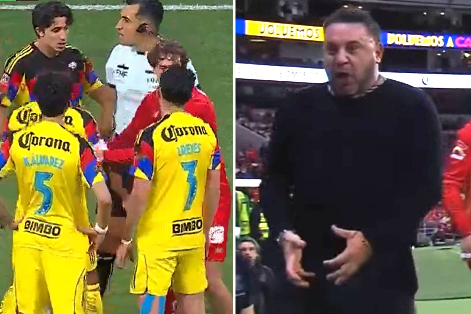 Antonio Mohamed al final del partido entre Am�rica vs Toluca |