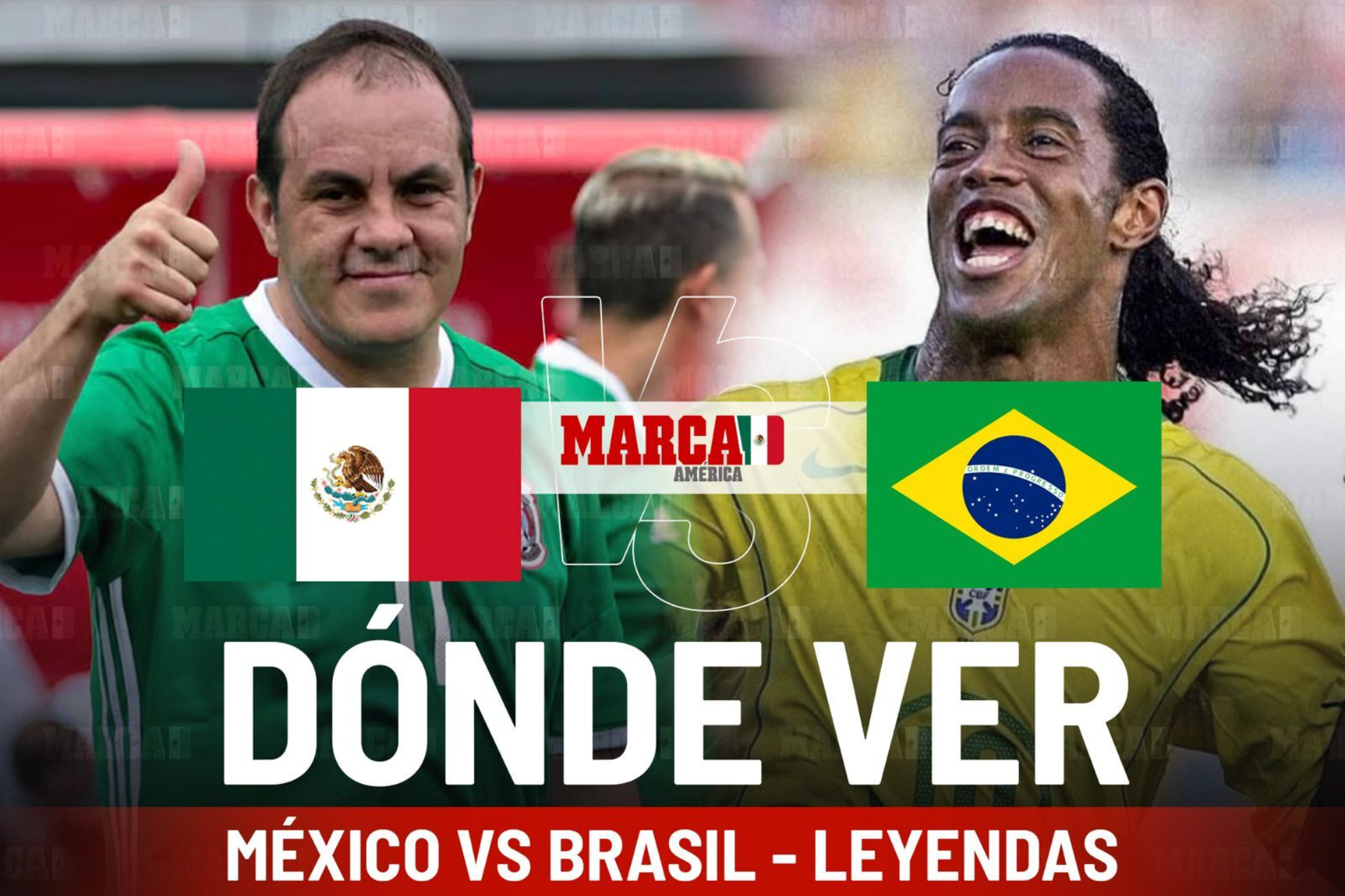 �D�nde ver el M�xico vs Brasil Leyendas hoy? Transmisi�n en vivo y horario del partido