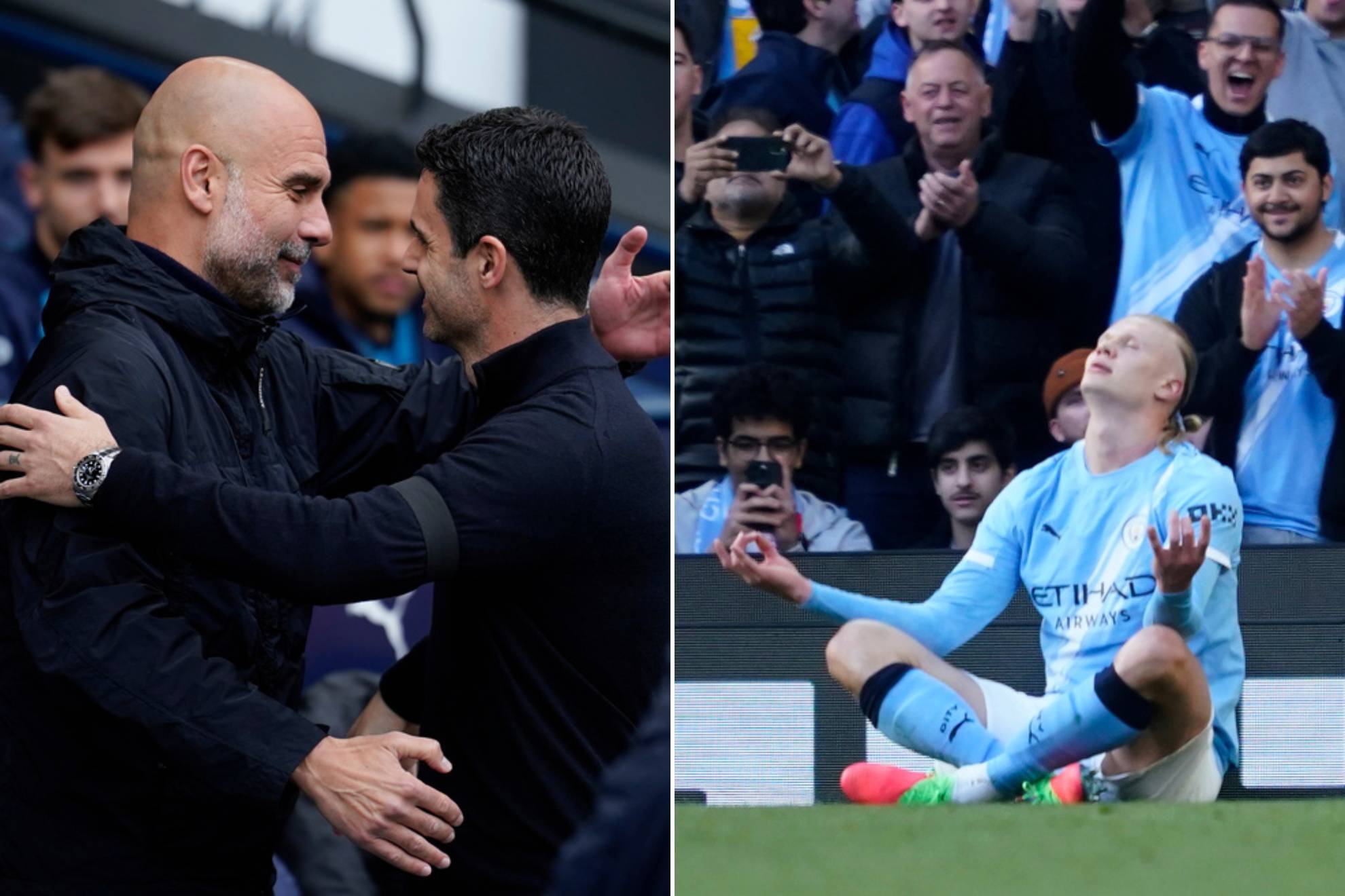 Manchester City Premier League Arsenal Erling Haaland Pep Guardiola Mikel Arteta