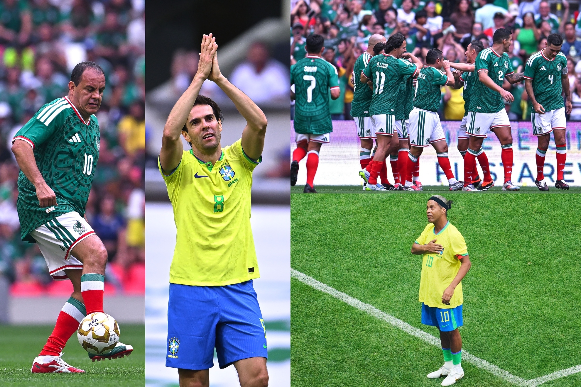 Desfile de leyendas en el Estadio Azteca