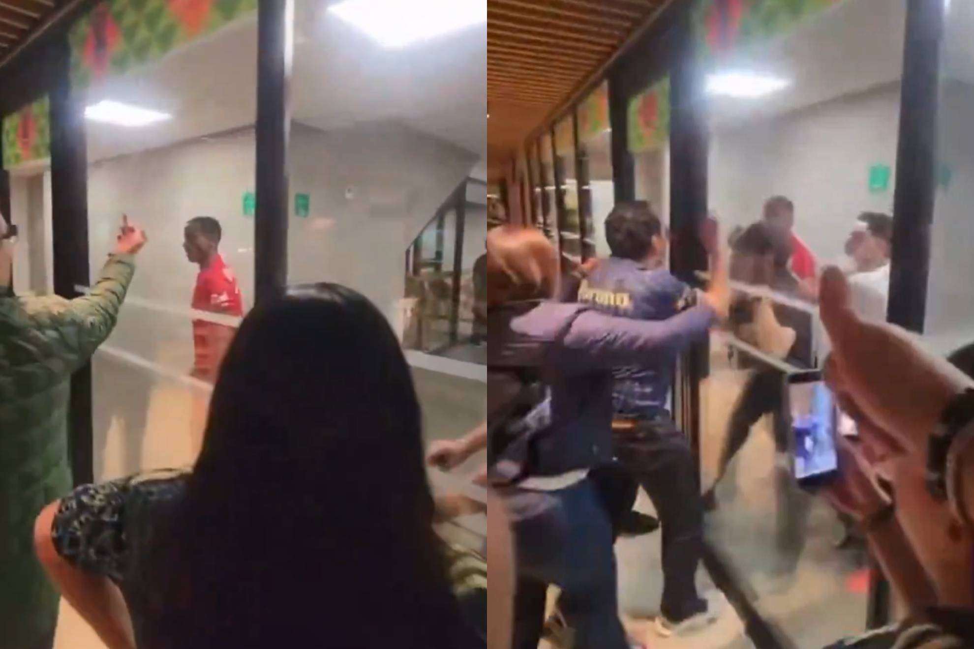 Helinho y su bronca con aficionados en el Estadio Azteca.