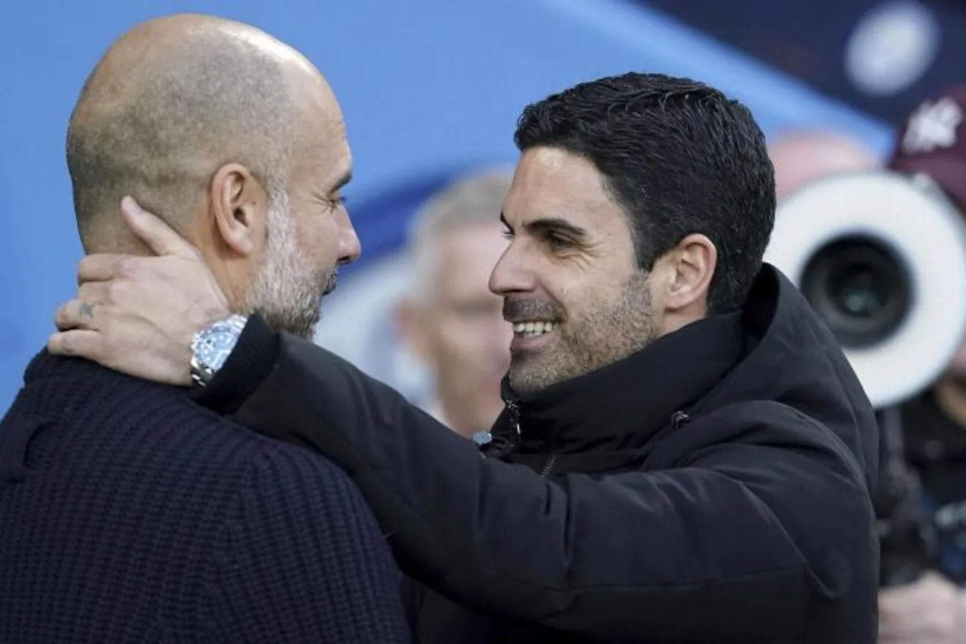 Pep Guardiola y Arteta, en una imagen de archivo