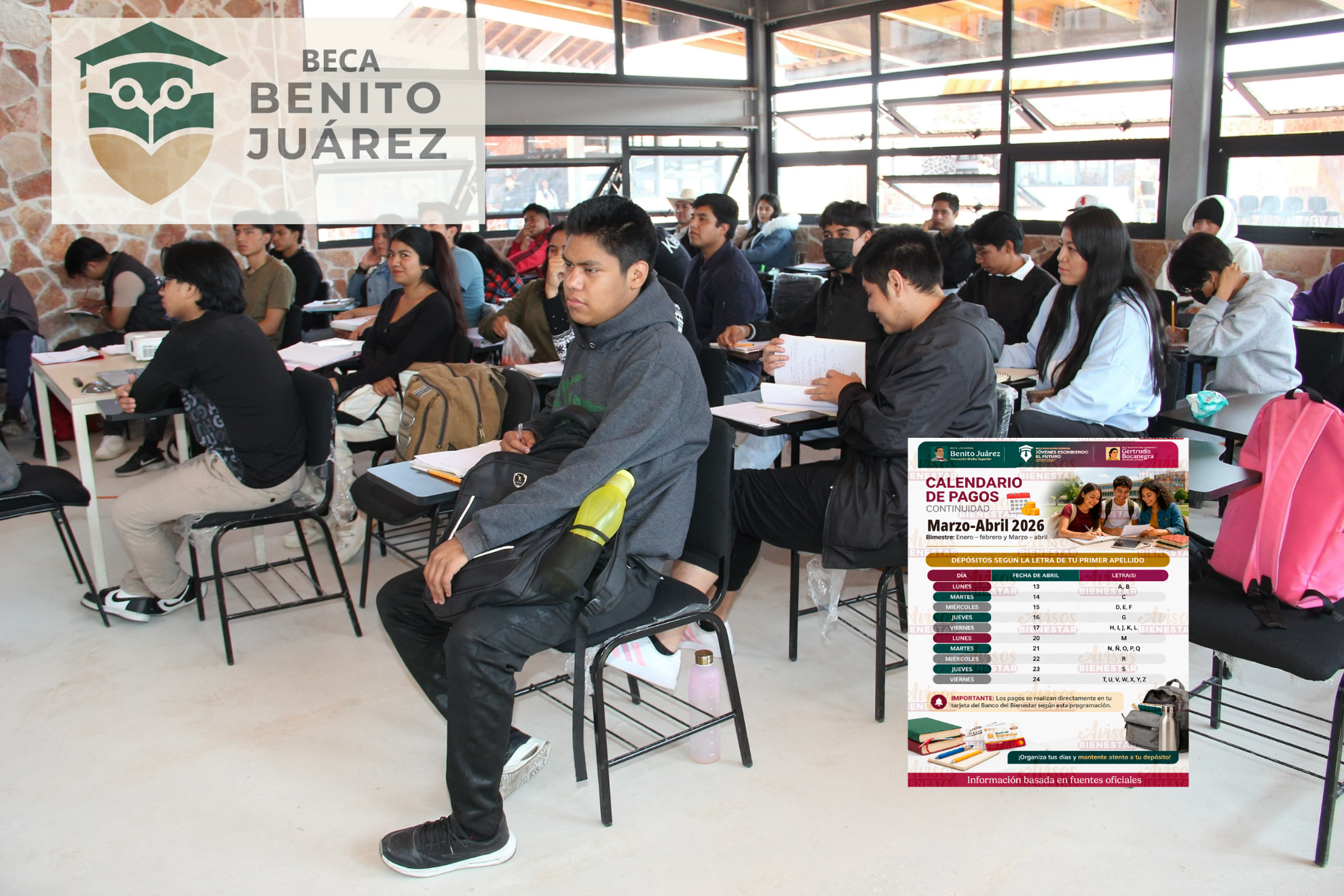 Beca Benito Ju�rez Pago Abril 2026: �Qui�nes reciben dep�sito de la beca esta semana?