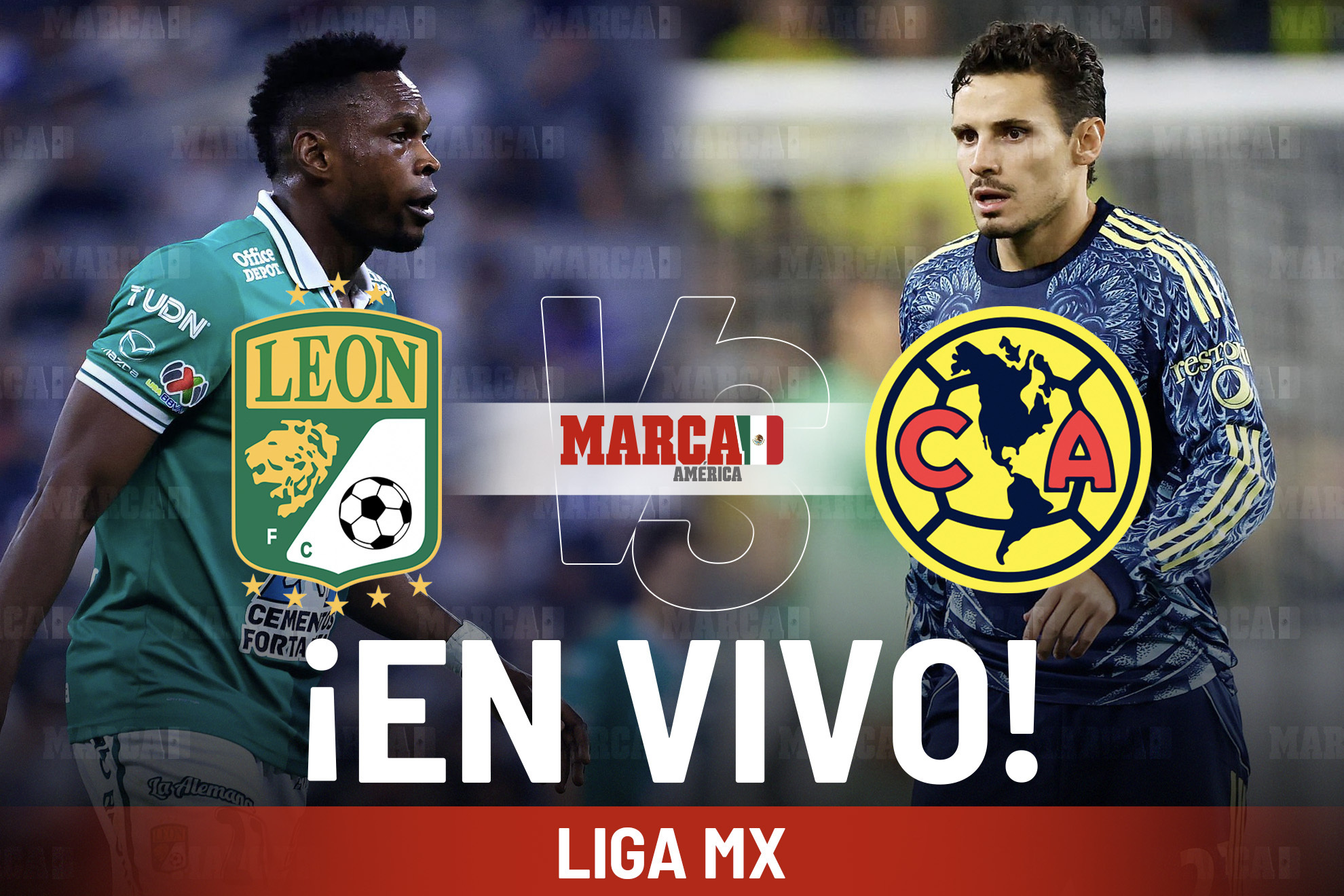 León vs América EN VIVO Hoy - El partido de Brian Rodríguez en la Liga MX 2026