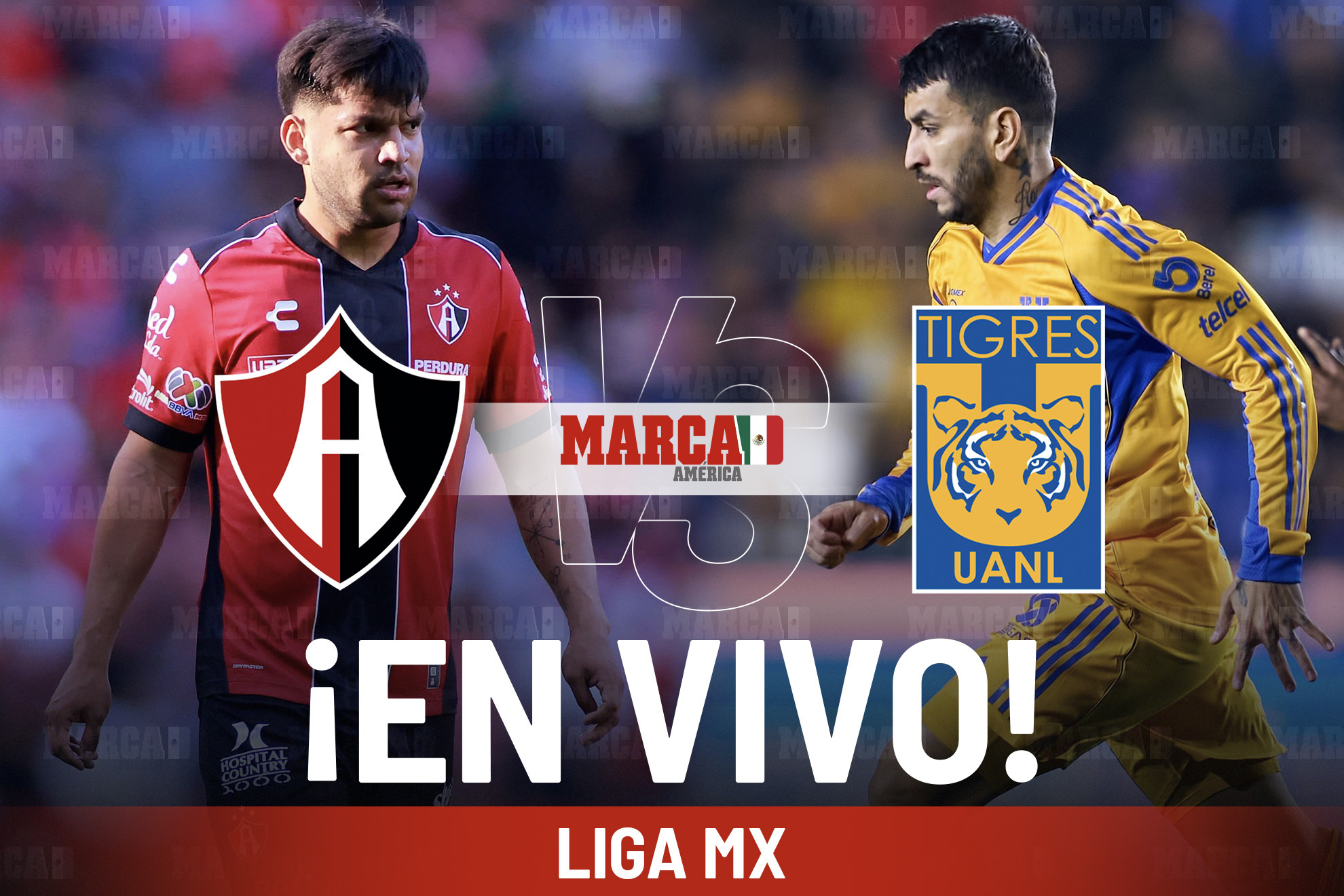 Atlas vs Tigres EN VIVO Hoy. Partido de la Jornada 16 de la Liga MX 2026: Tras p�l�mica arbitral, se van al medio tiempo 0-0