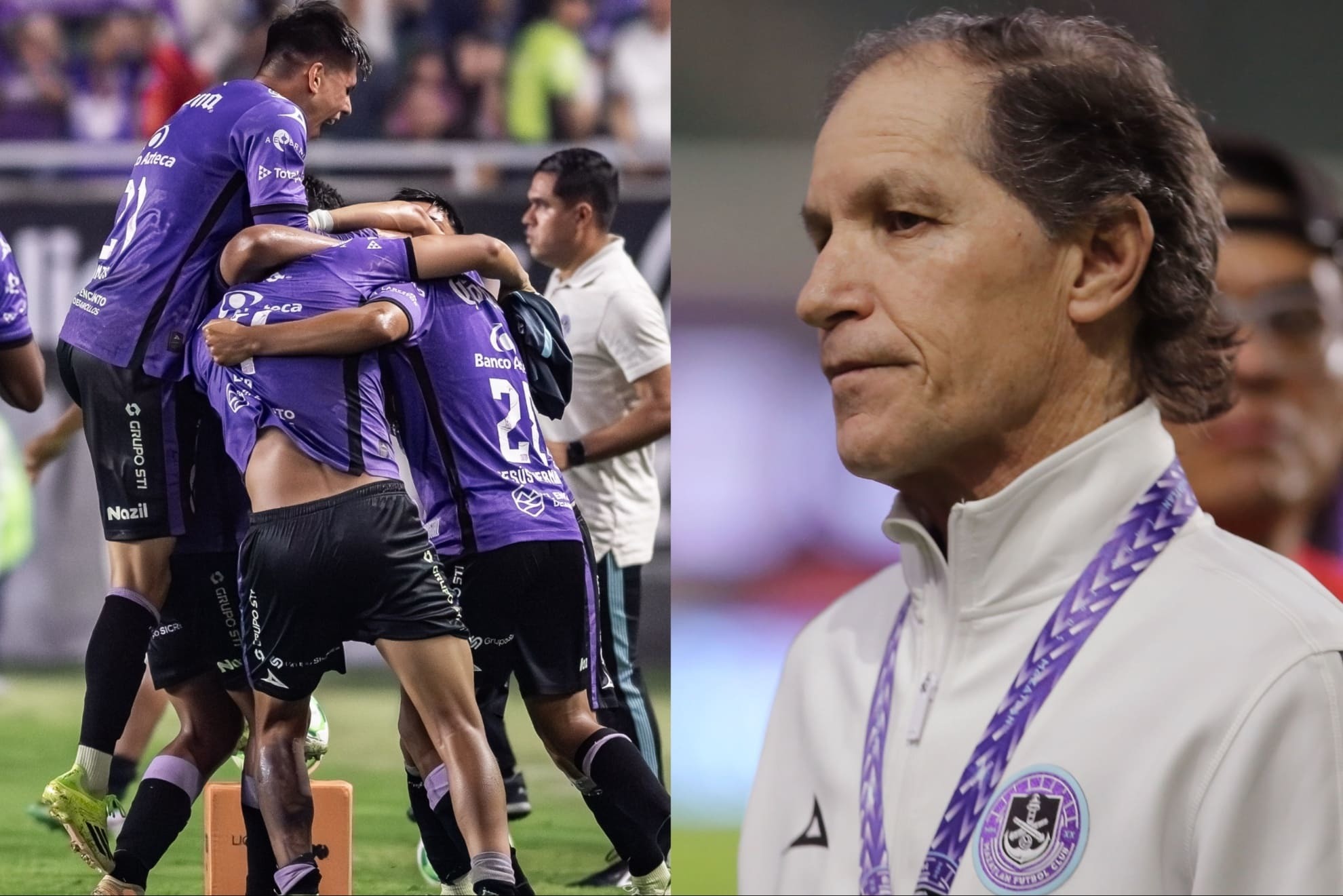 Jaime Ordiales (der.) inform� qu� es lo que har�n con los jugadores de Mazatl�n.