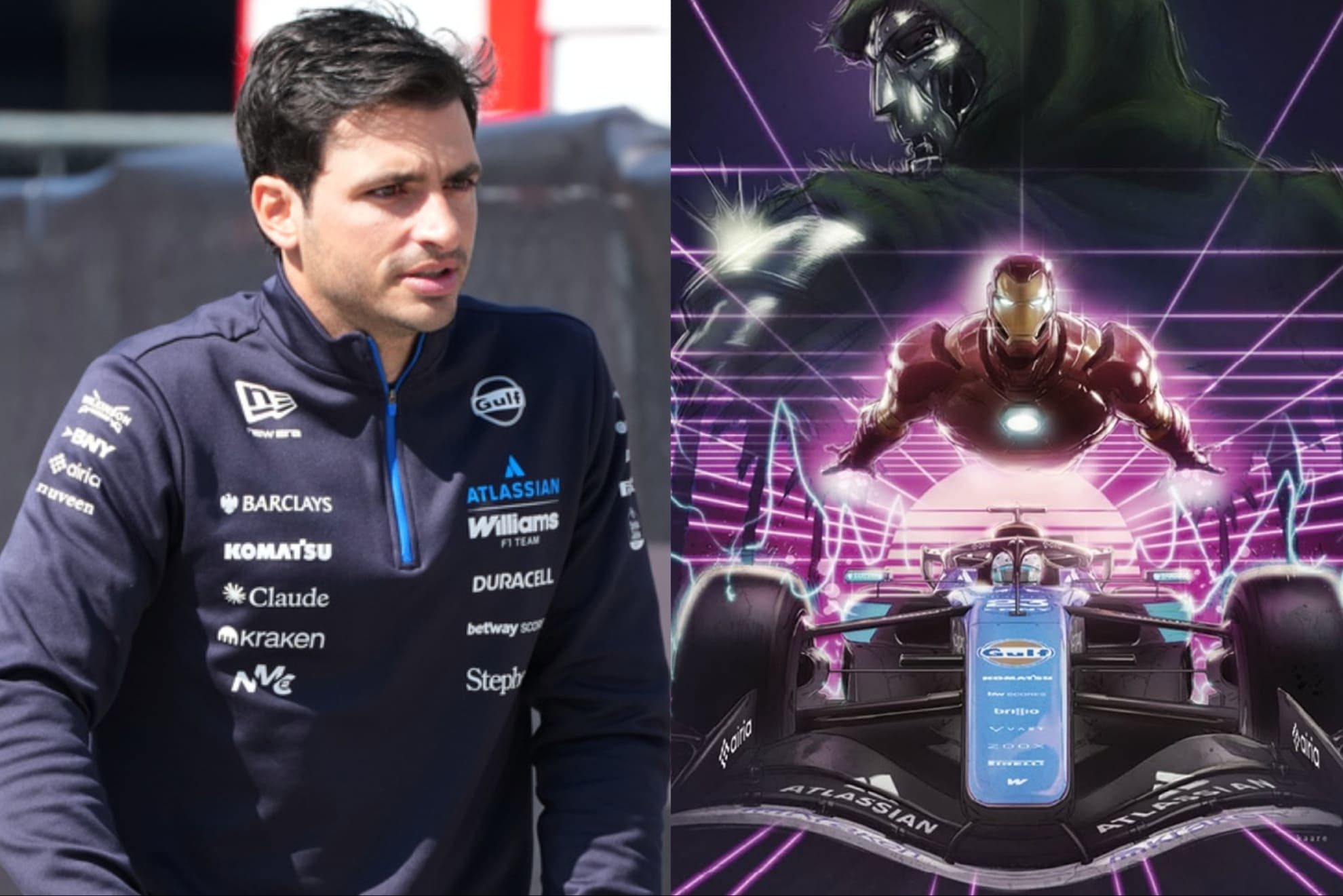 Carlos Sainz y otros pilotos de Williams aparecer�n en c�mics de Marvel.