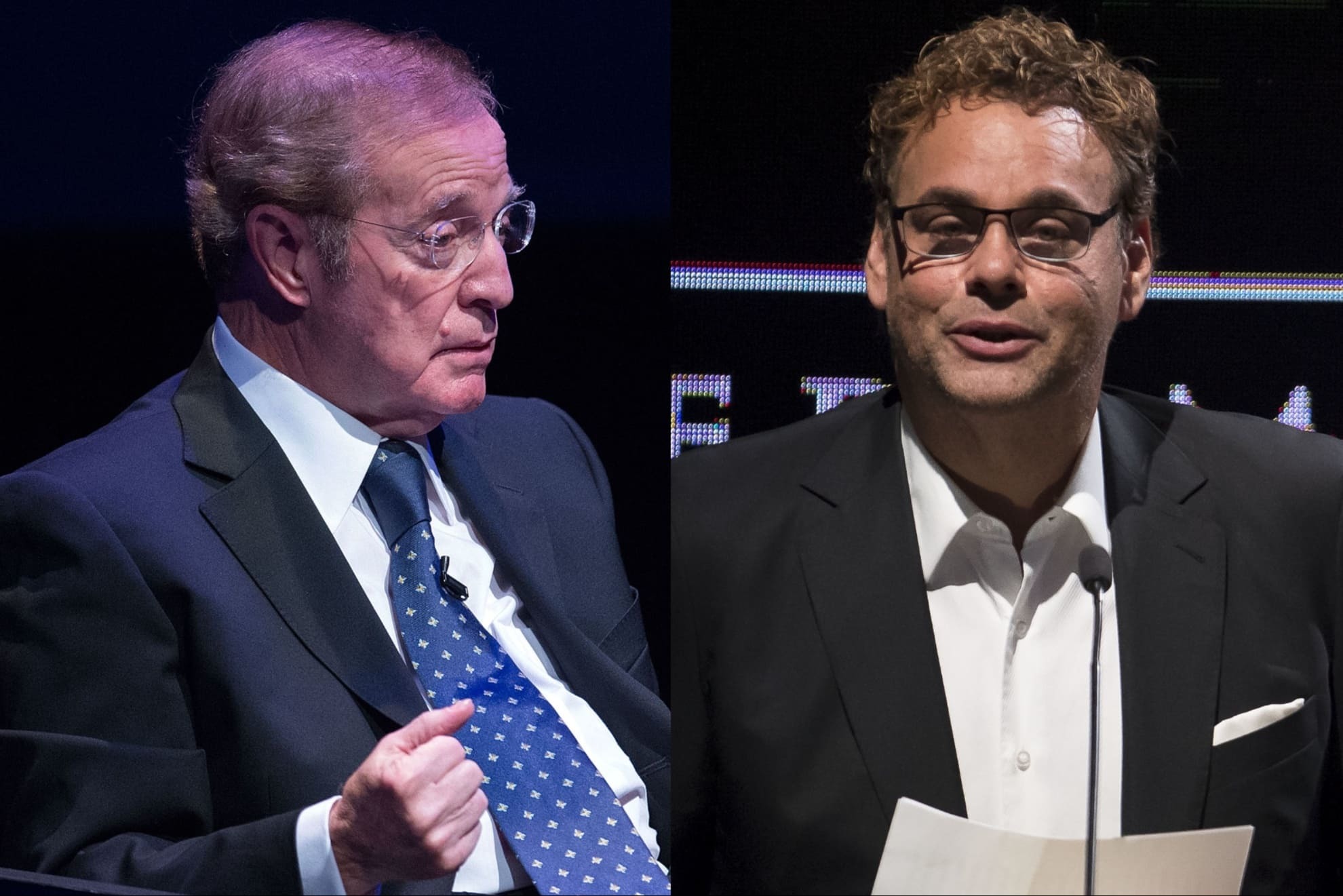 Jos� Ram�n Fern�ndez (izq.) acusa a David Faitelson de haber creado un montaje.