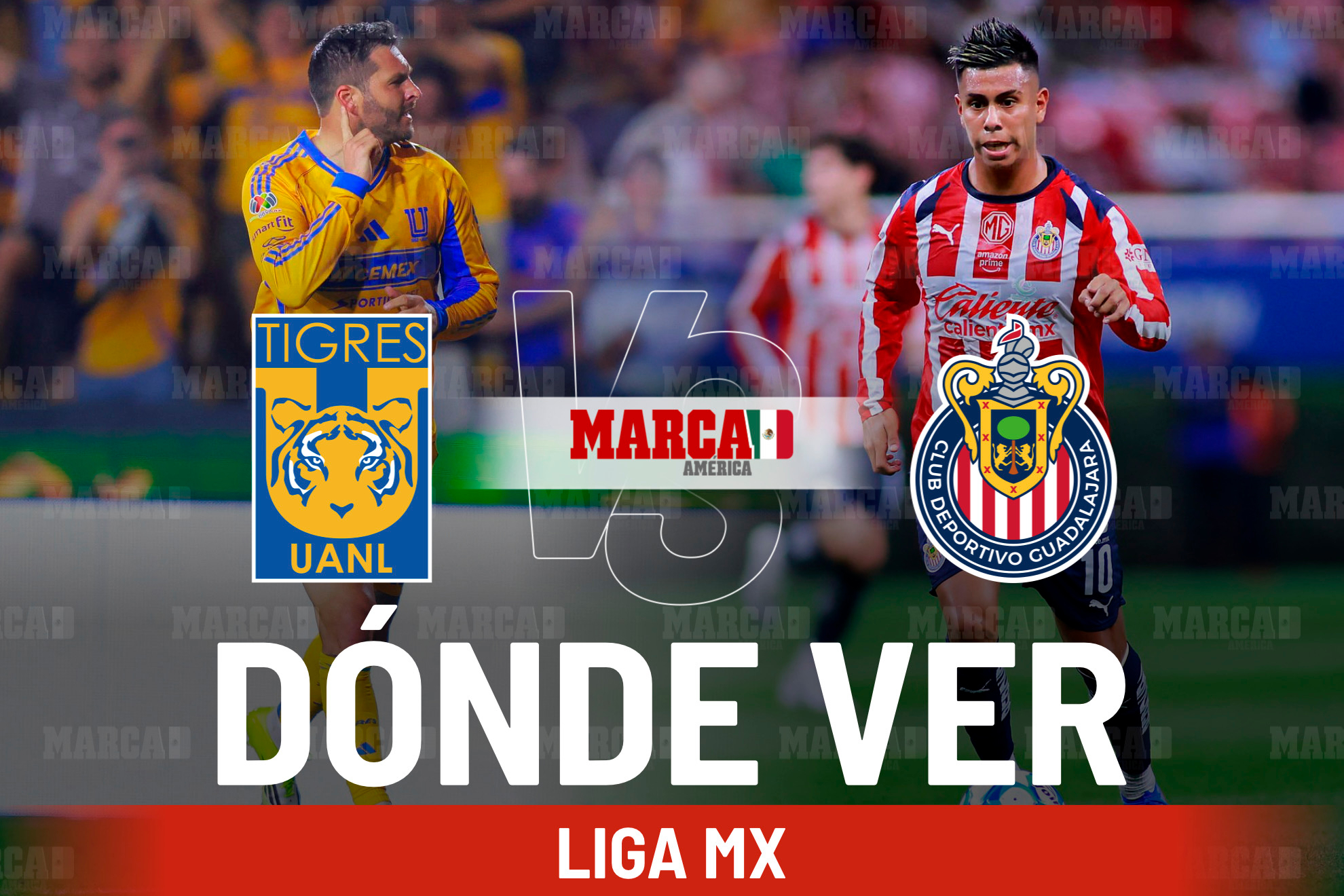 �D�nde ver el Tigres vs Chivas hoy? Transmisi�n del partido y horario de los Cuartos de Final de Liga MX