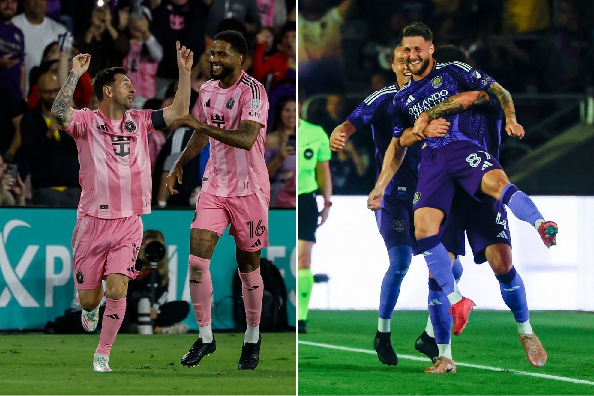 Lionel Messi y Germ�n Berterame sufren terrible remontada