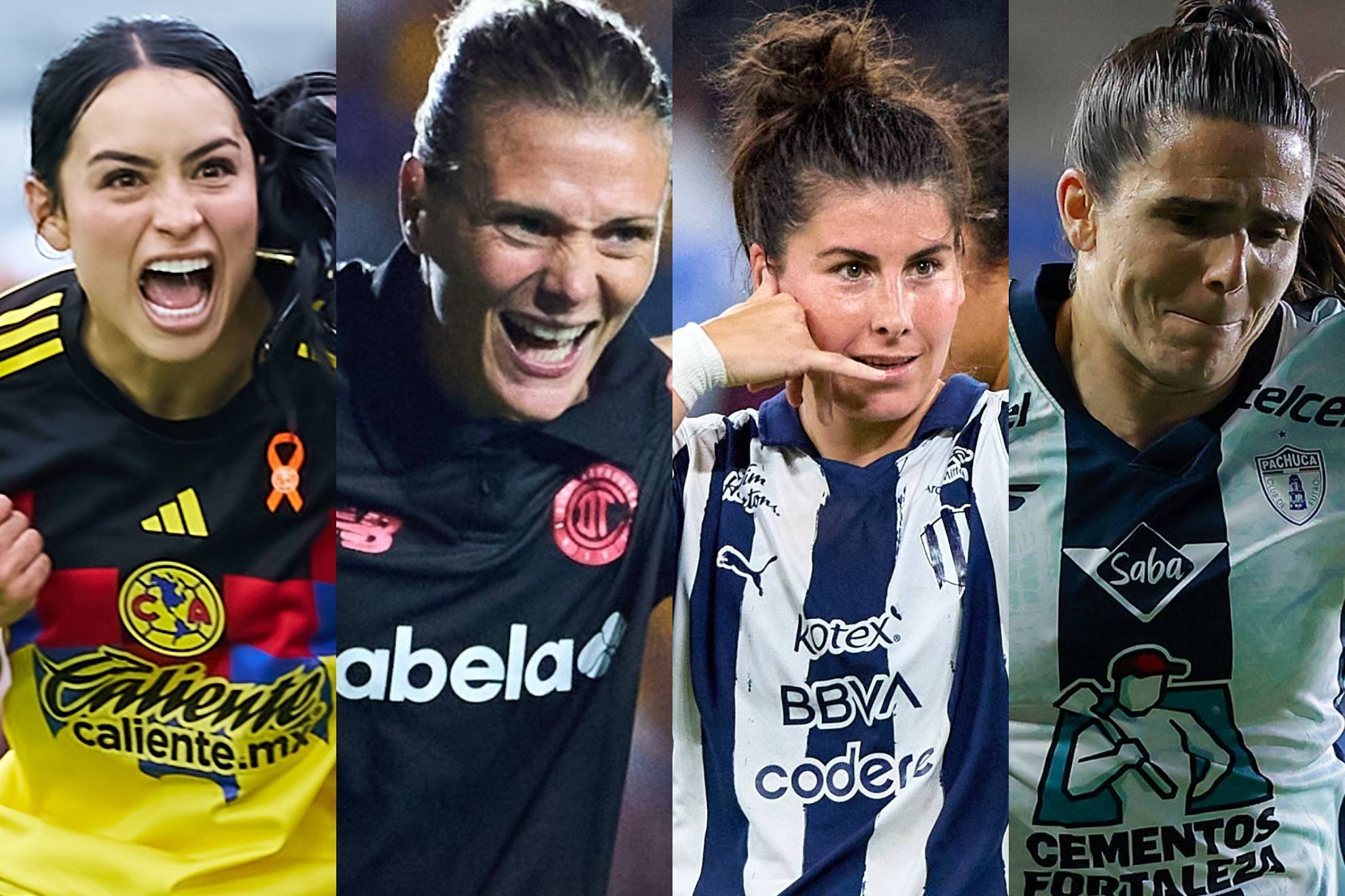 Am�rica vs. Toluca y Monterrey vs. Pachuca por los dos boletos a la final.