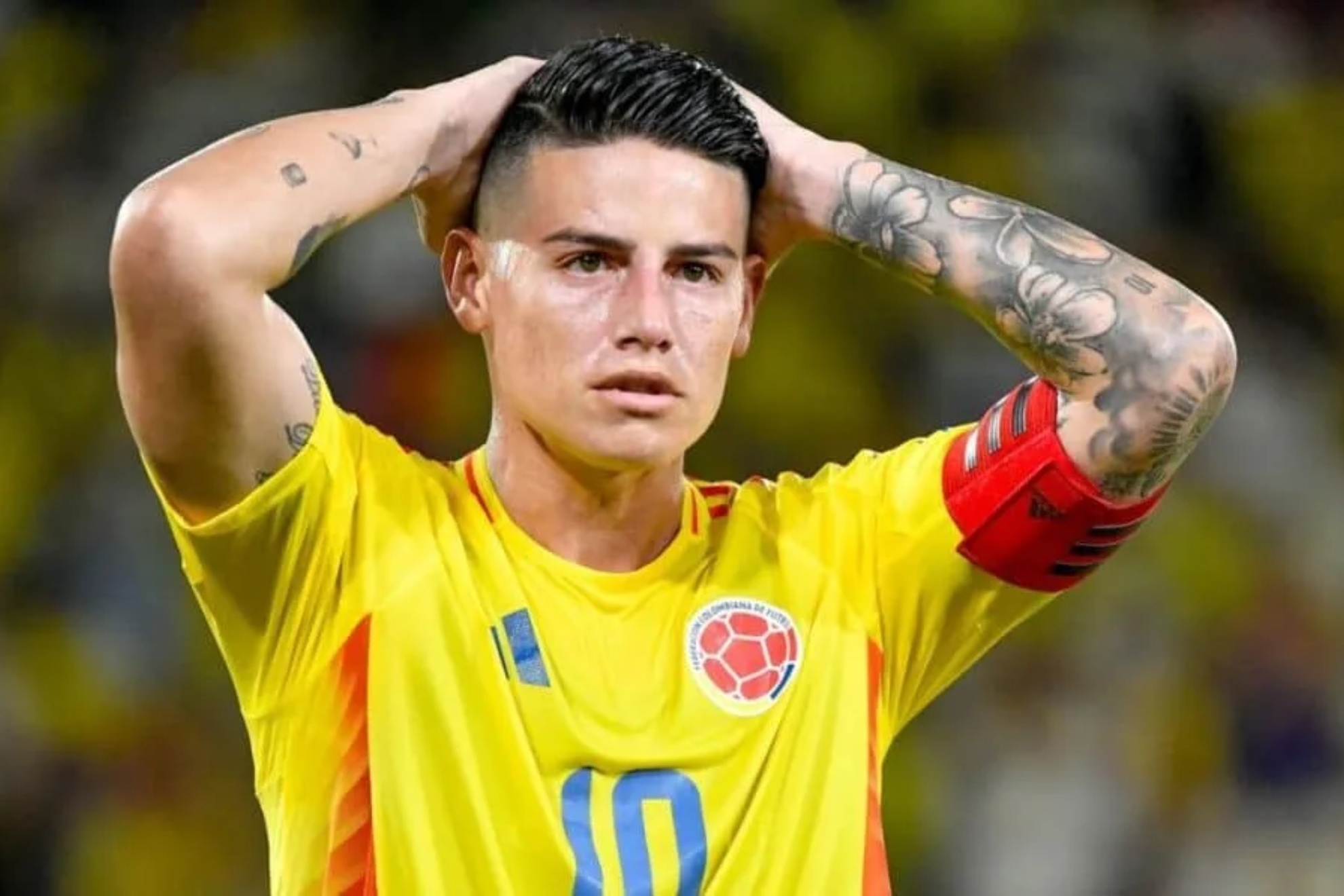 James, con la selecci�n colombiana