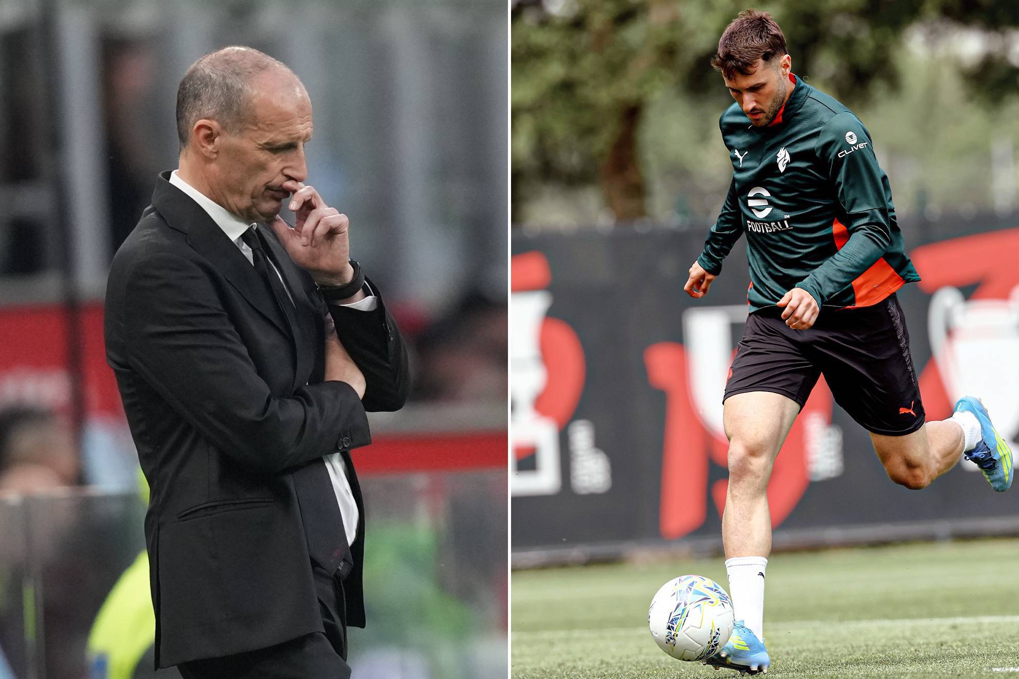 Santiago Gim�nez AC Milan Massimiliano Allegri Serie A