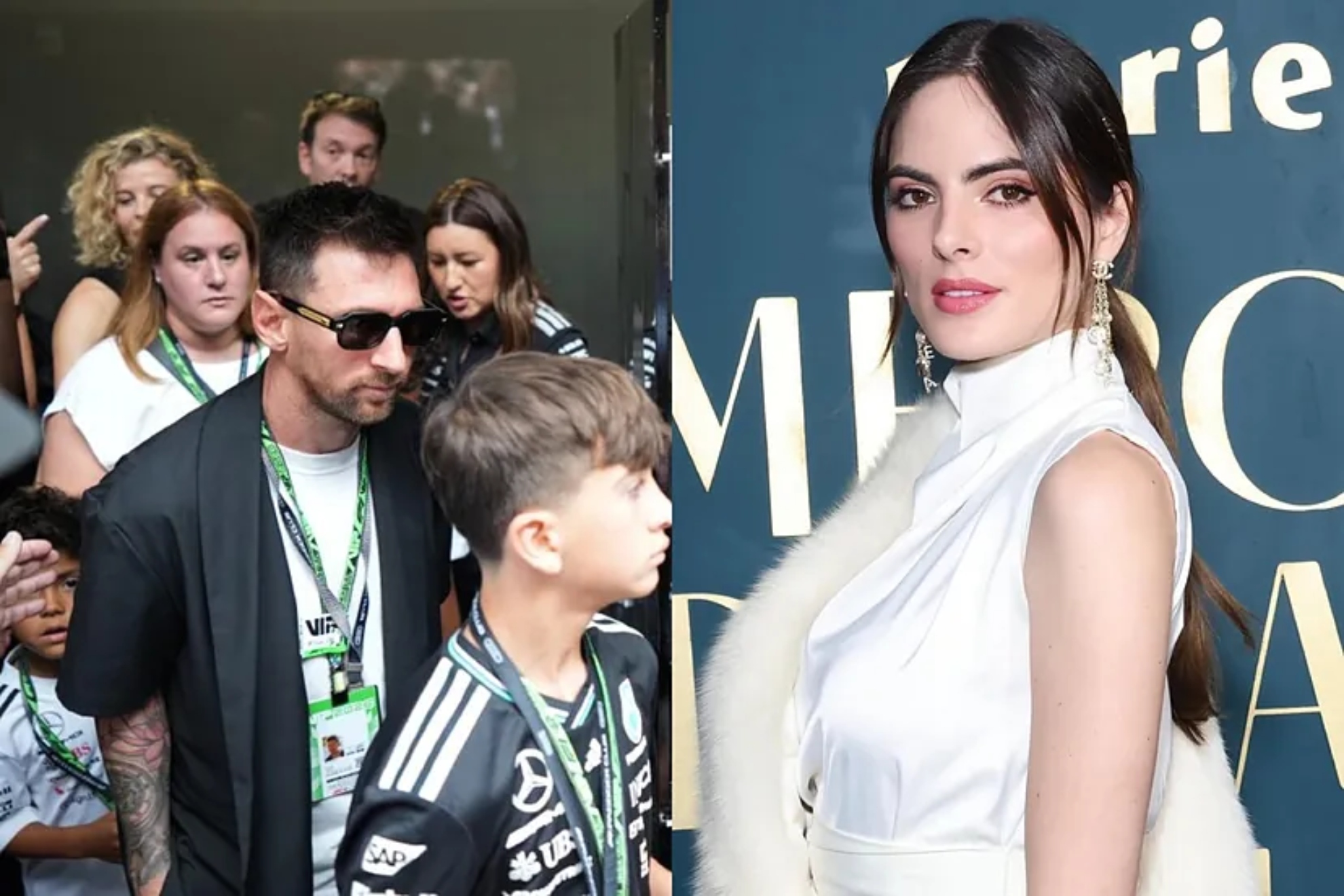 Messi y Sof�a Arag�n.