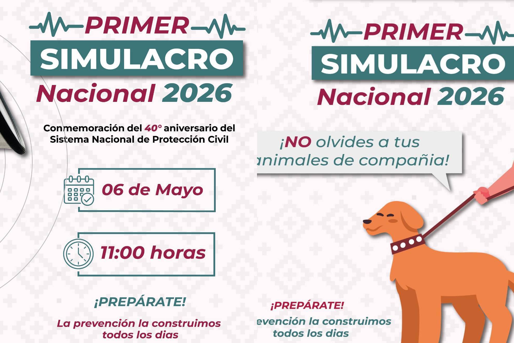Primer Simulacro Nacional 2026.