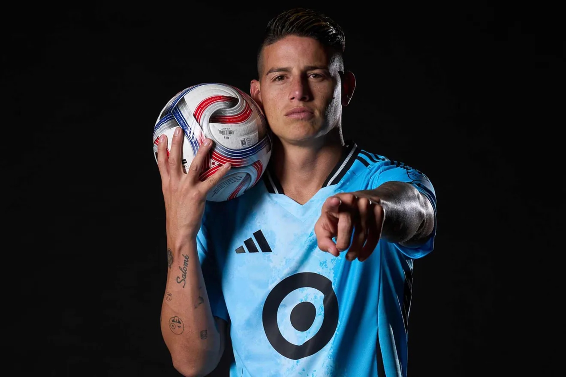 James Rodr�guez, en su presentaci�n con Minnesota