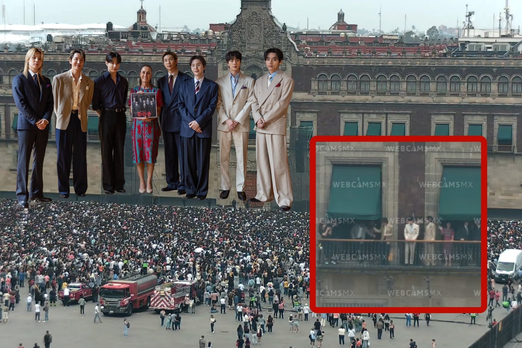 BTS apunta a r�cord en el Z�calo: As� se vivi� la visita y la fiebre ARMY en Palacio Nacional