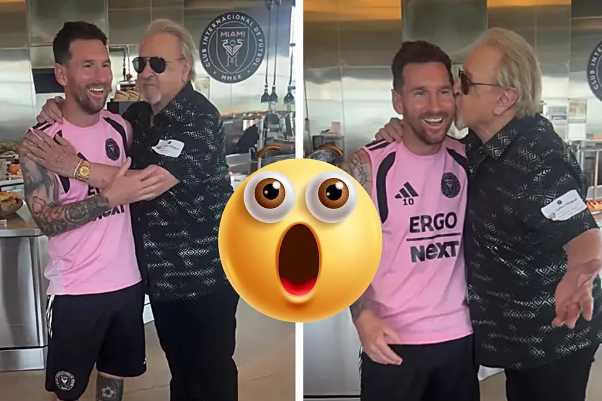Im�genes del encuentro entre Messi y Quico