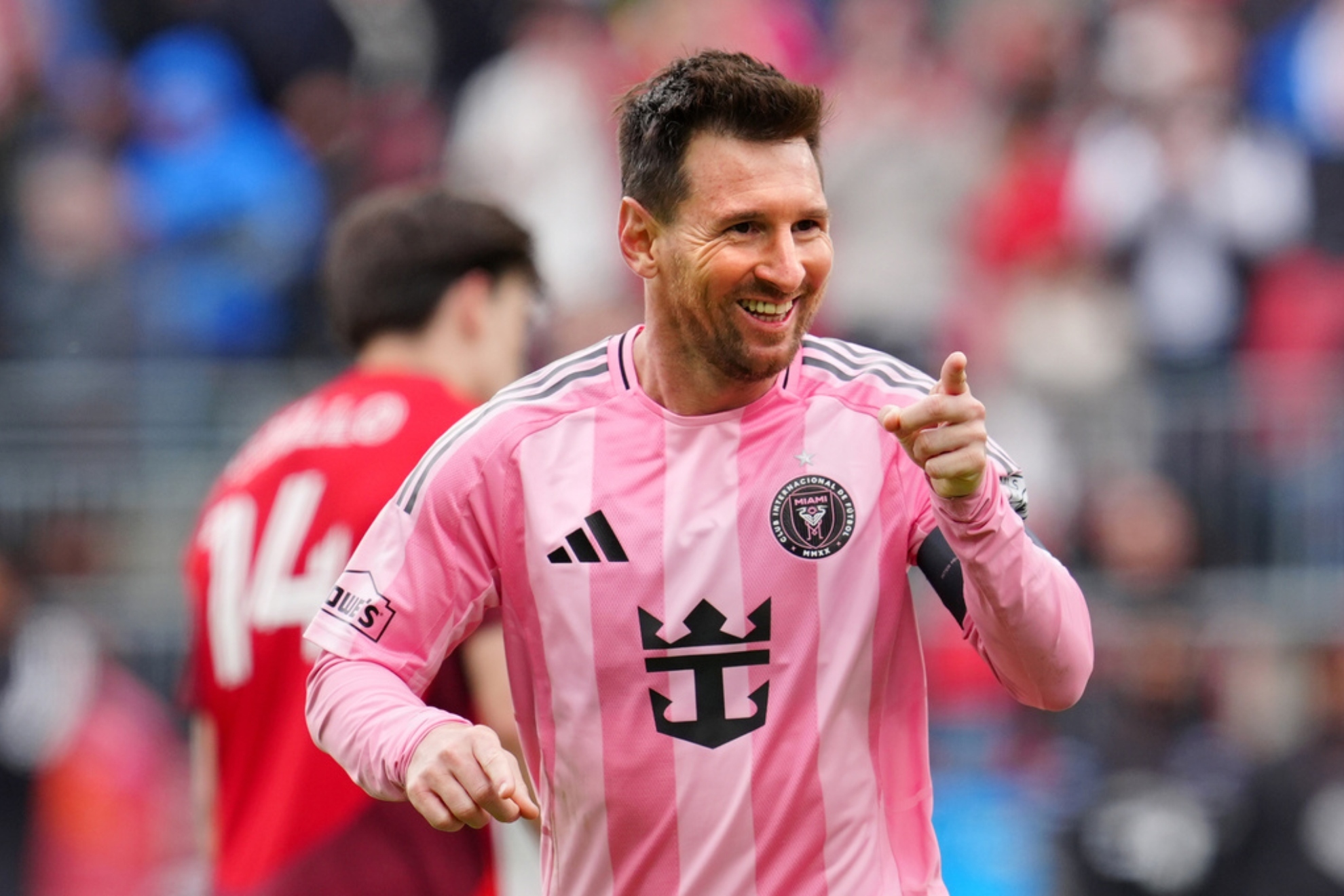 Messi celebra su gol al FC Toronto.