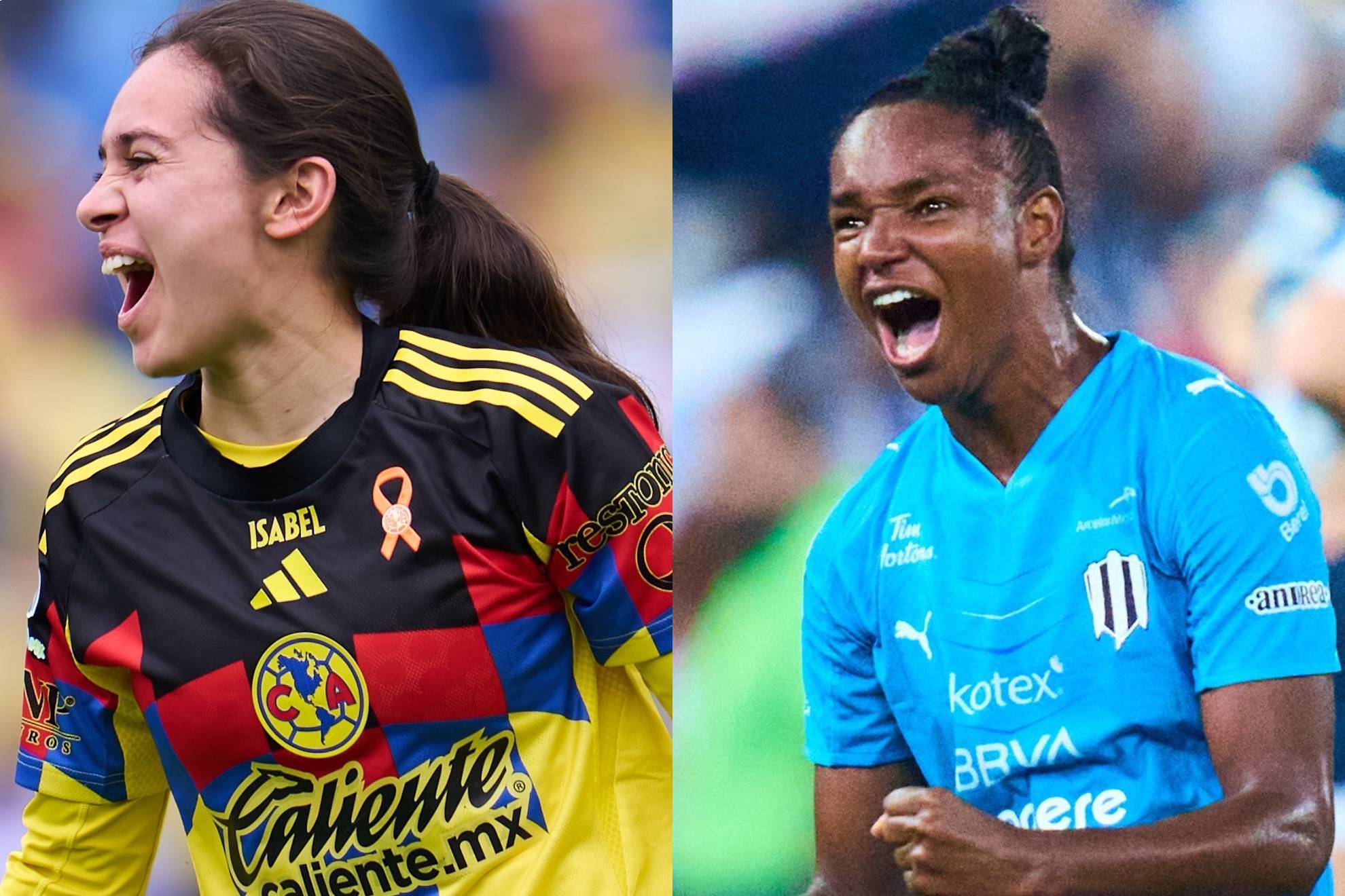 Am�rica vs. Rayadas en la final de la Liga MX Femenil.