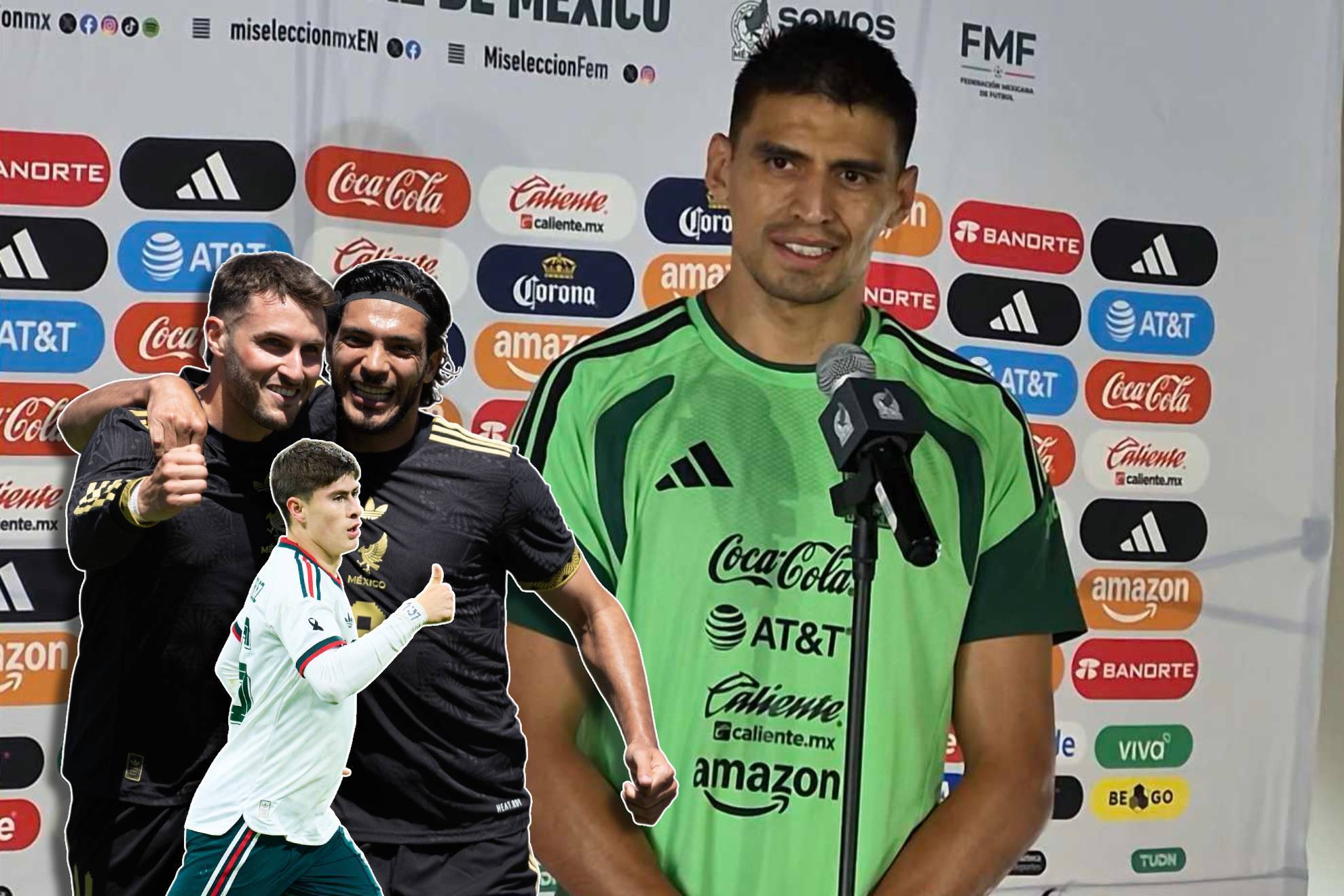 Memo Mart�nez no se achica entre los delanteros de Selecci�n Mexicana
