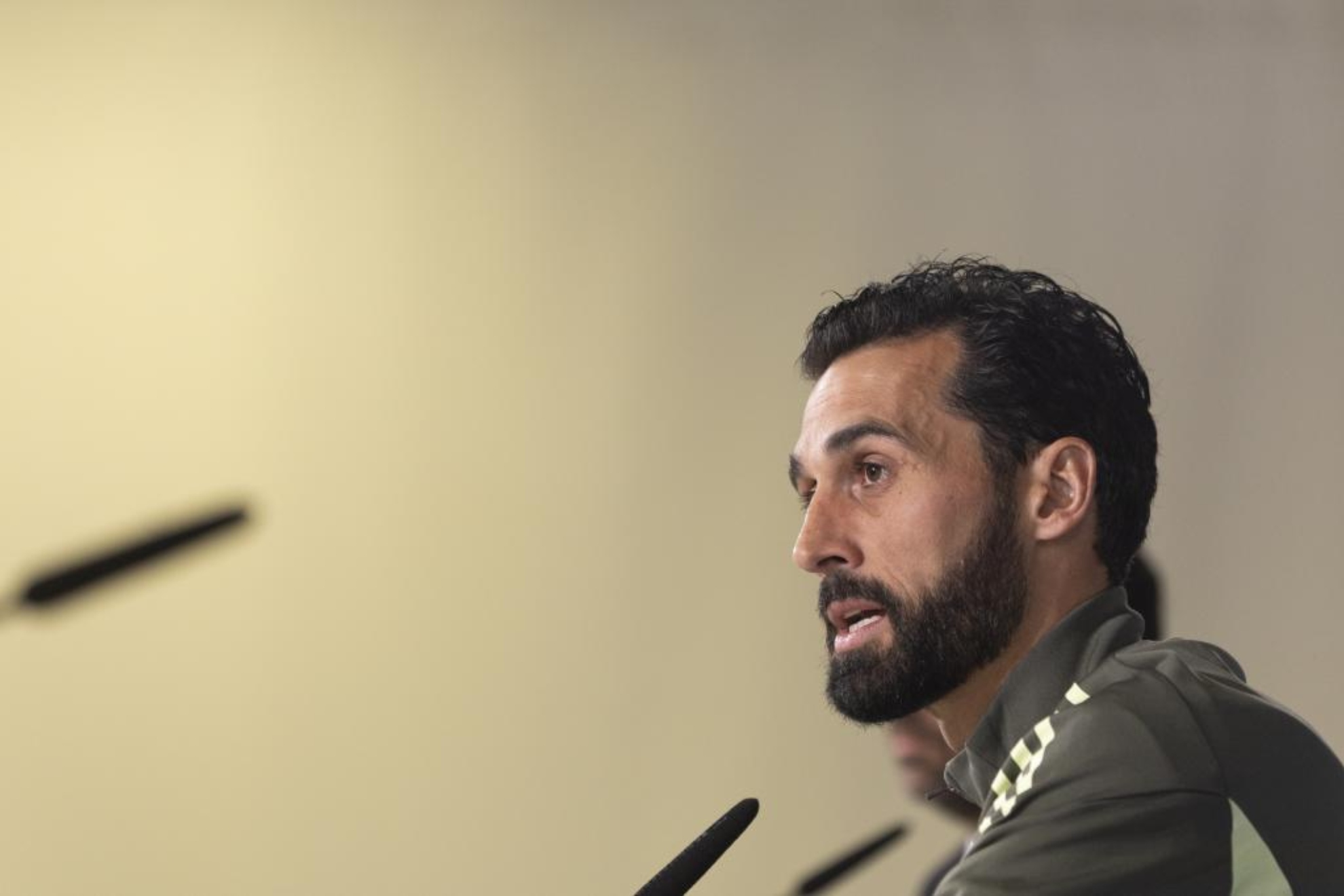 Arbeloa, durante una rueda de prensa.