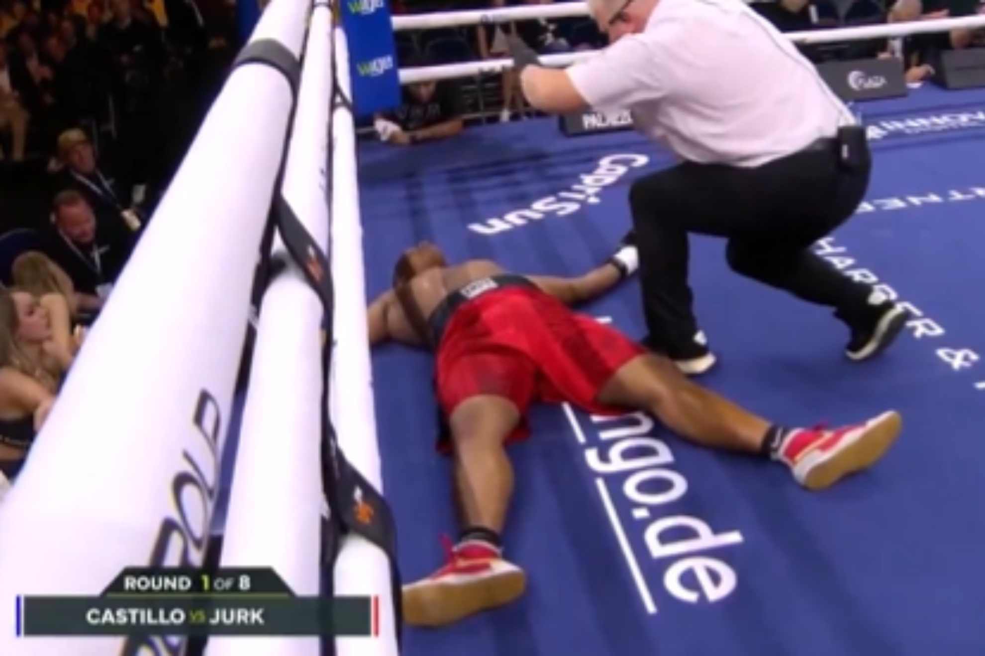 �El KO m�s r�pido de la historia? El brutal pu�etazo que acab� con Edwin Castillo a los 4 segundos de combate